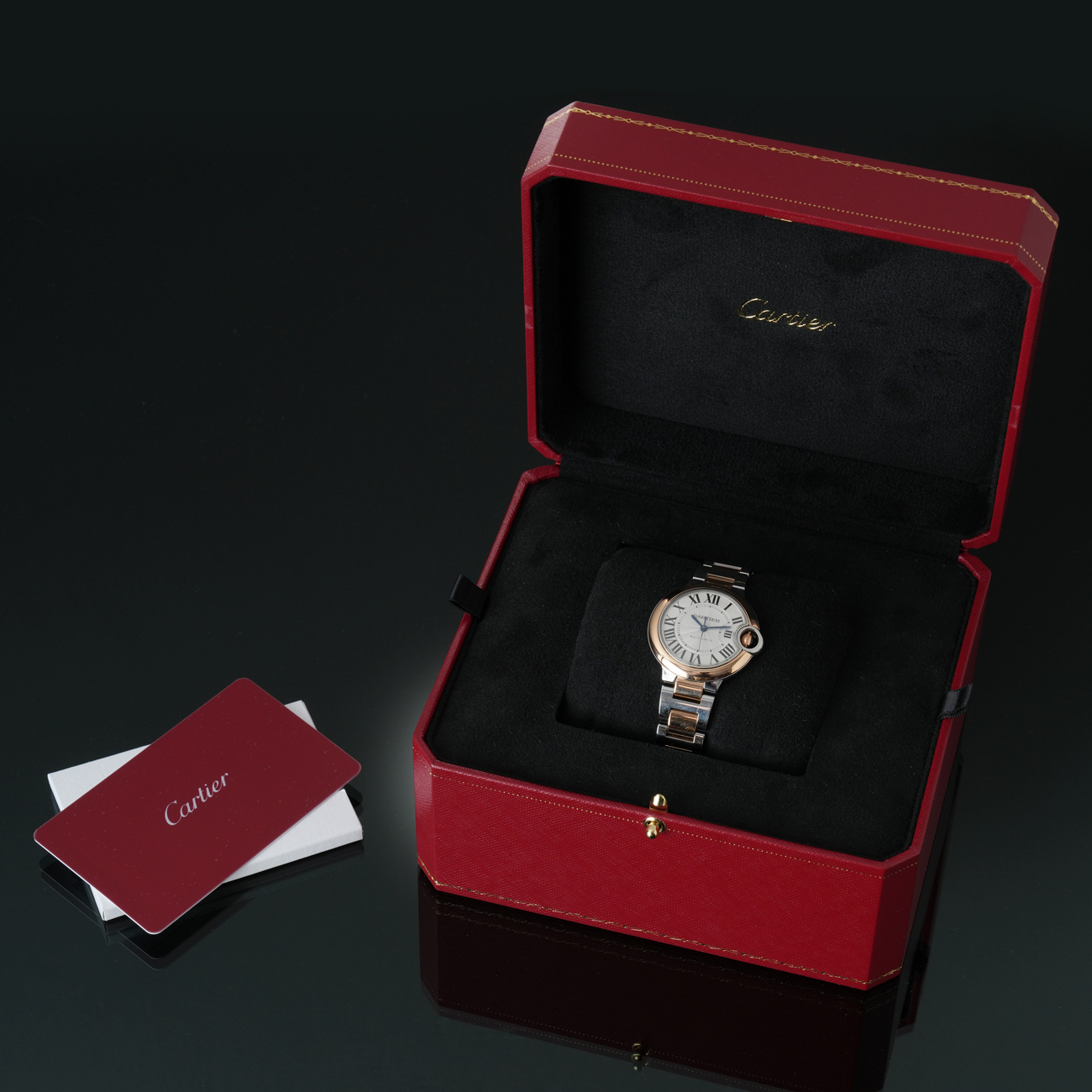 CARTIER(USED)까르띠에 발롱 블루 33MM W2BB0032