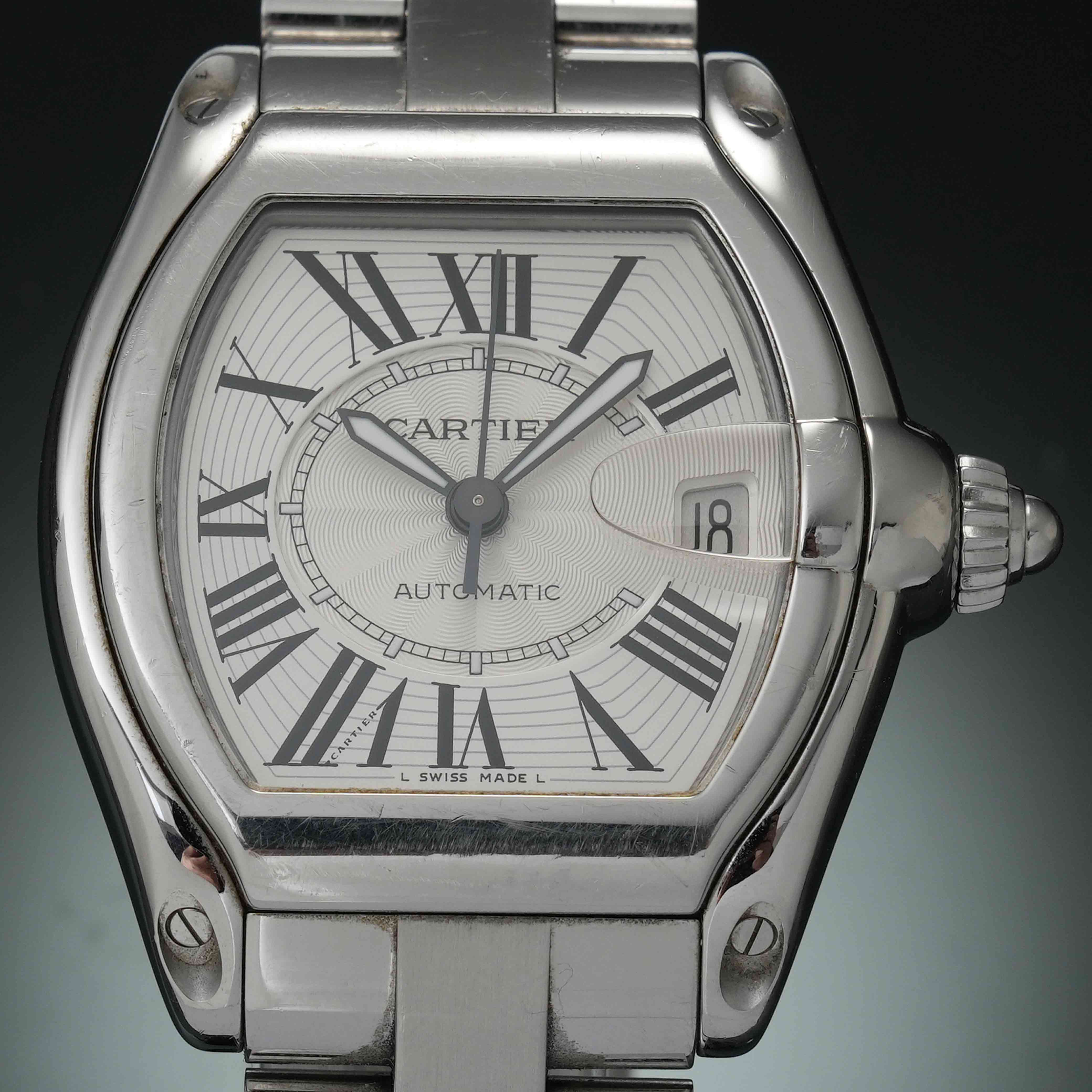CARTIER(USED)까르띠에 로드스터 스틸 라지