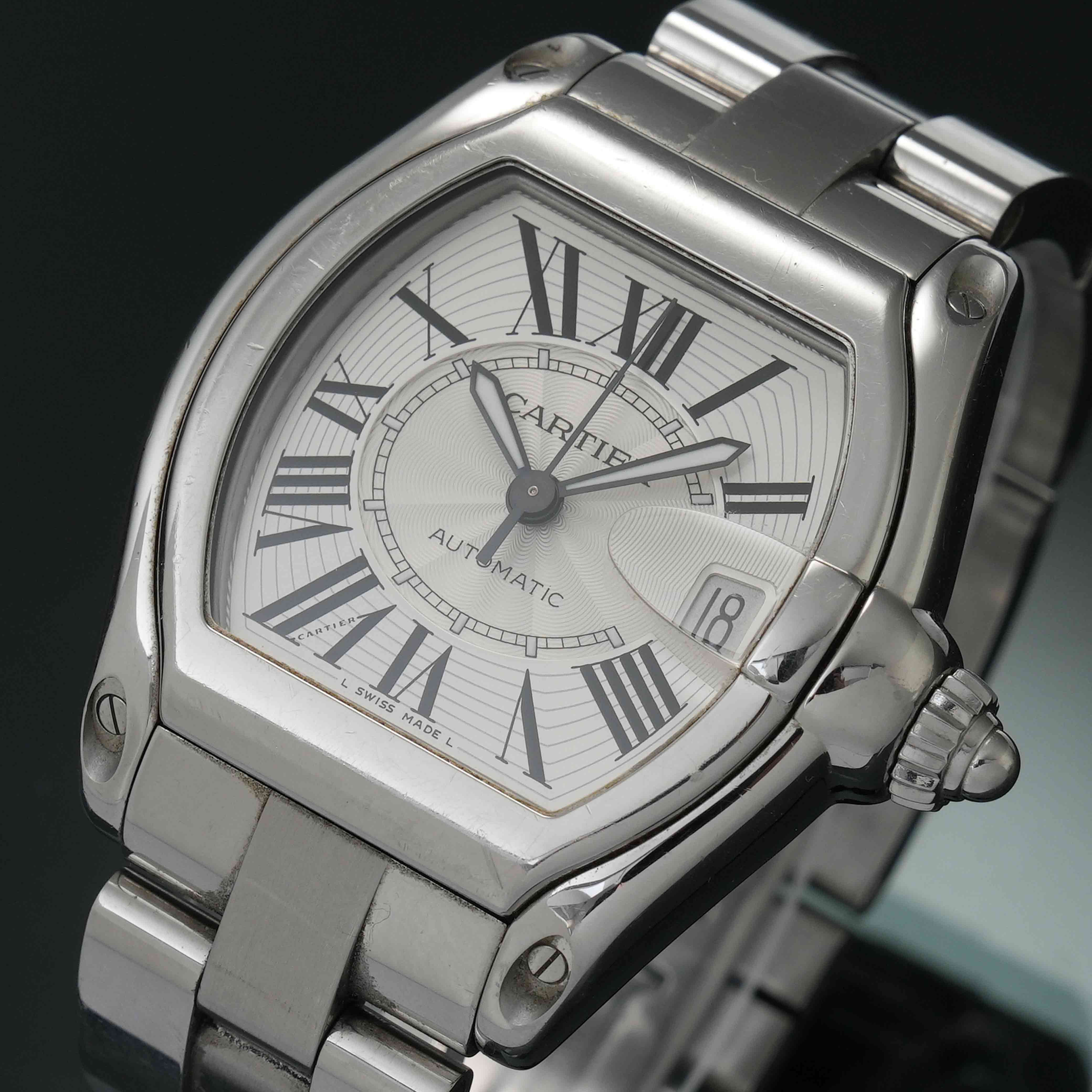 CARTIER(USED)까르띠에 로드스터 스틸 라지