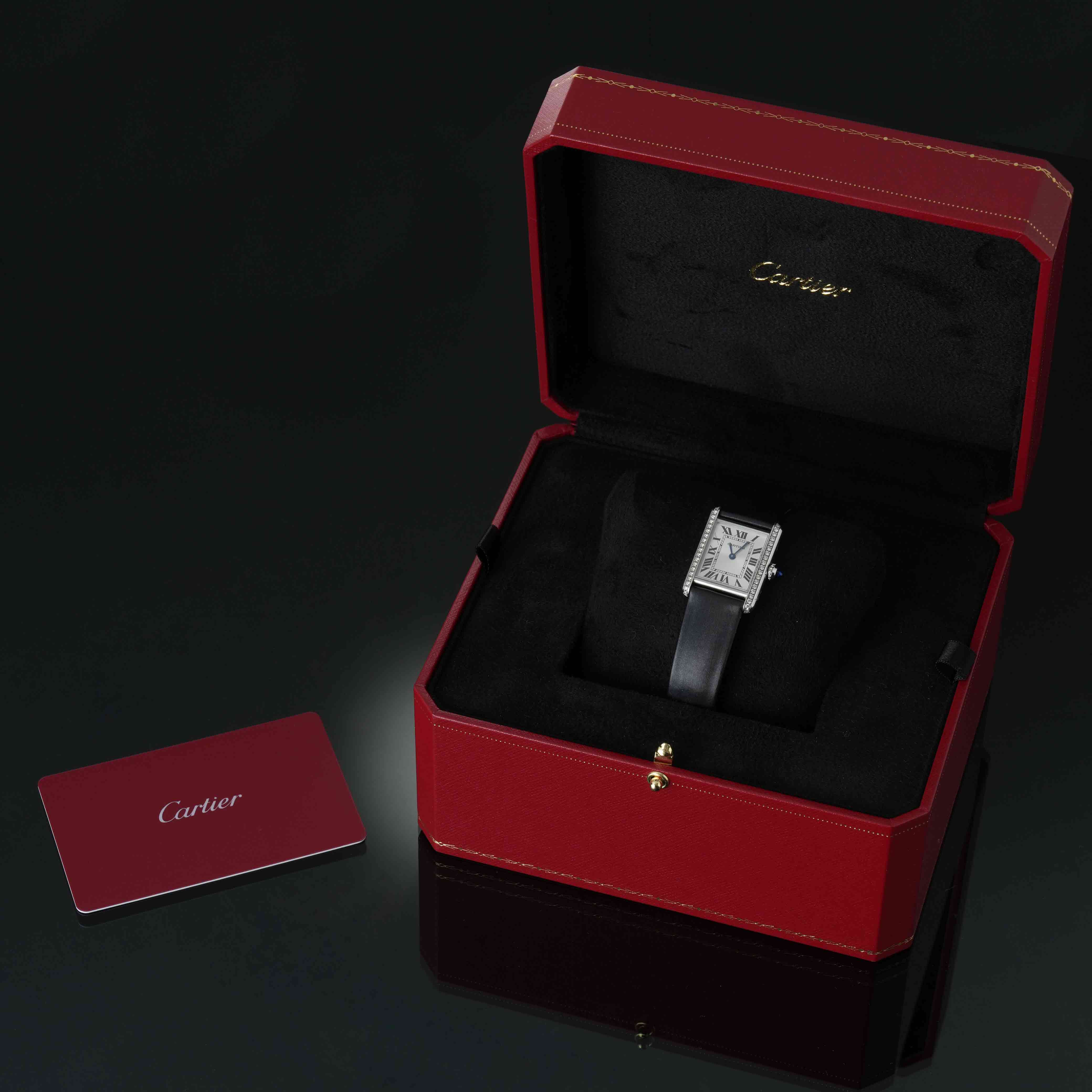 CARTIER(USED)까르띠에 탱크 머스트 스몰 다이아베젤 W4TA0016