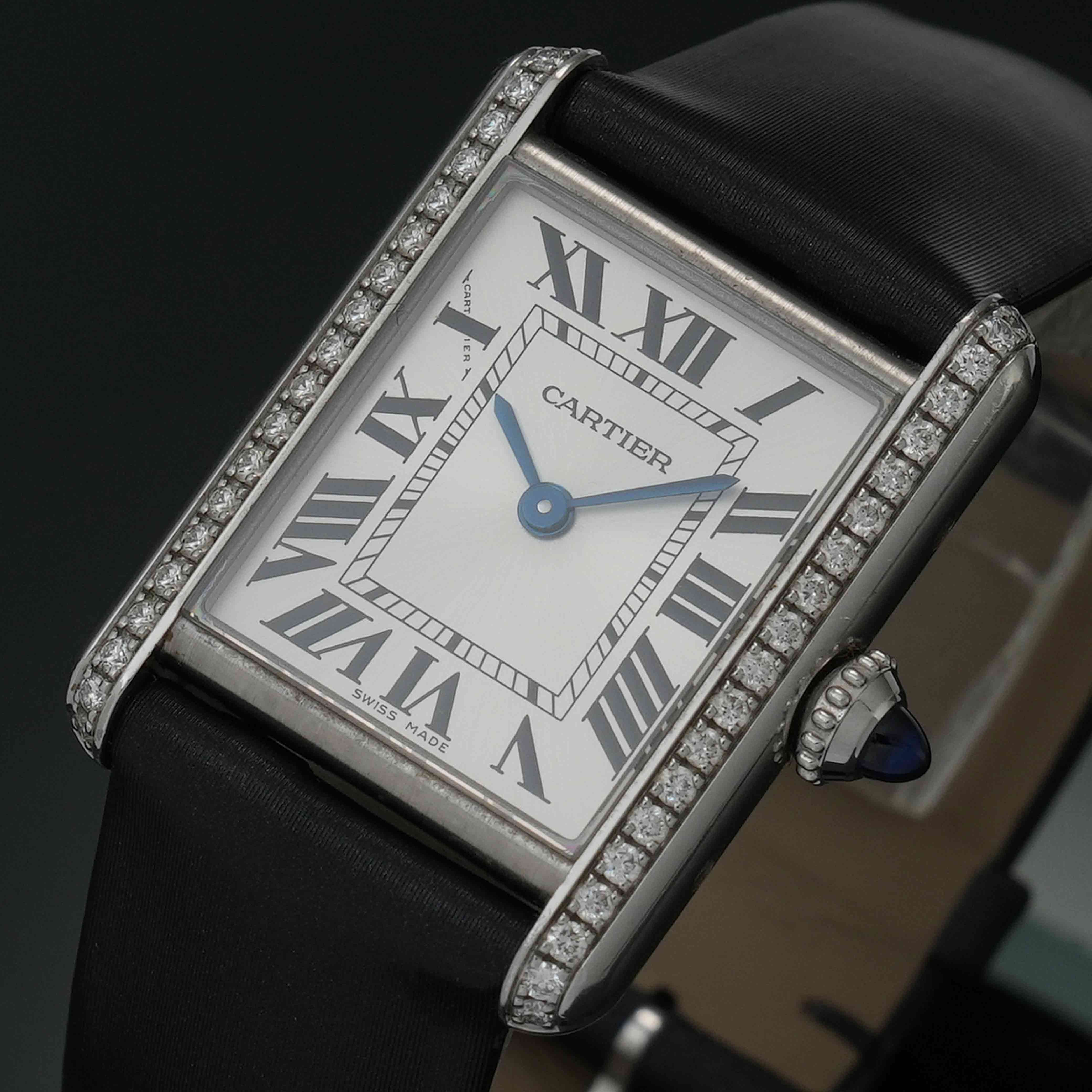 CARTIER(USED)까르띠에 탱크 머스트 스몰 다이아베젤 W4TA0016