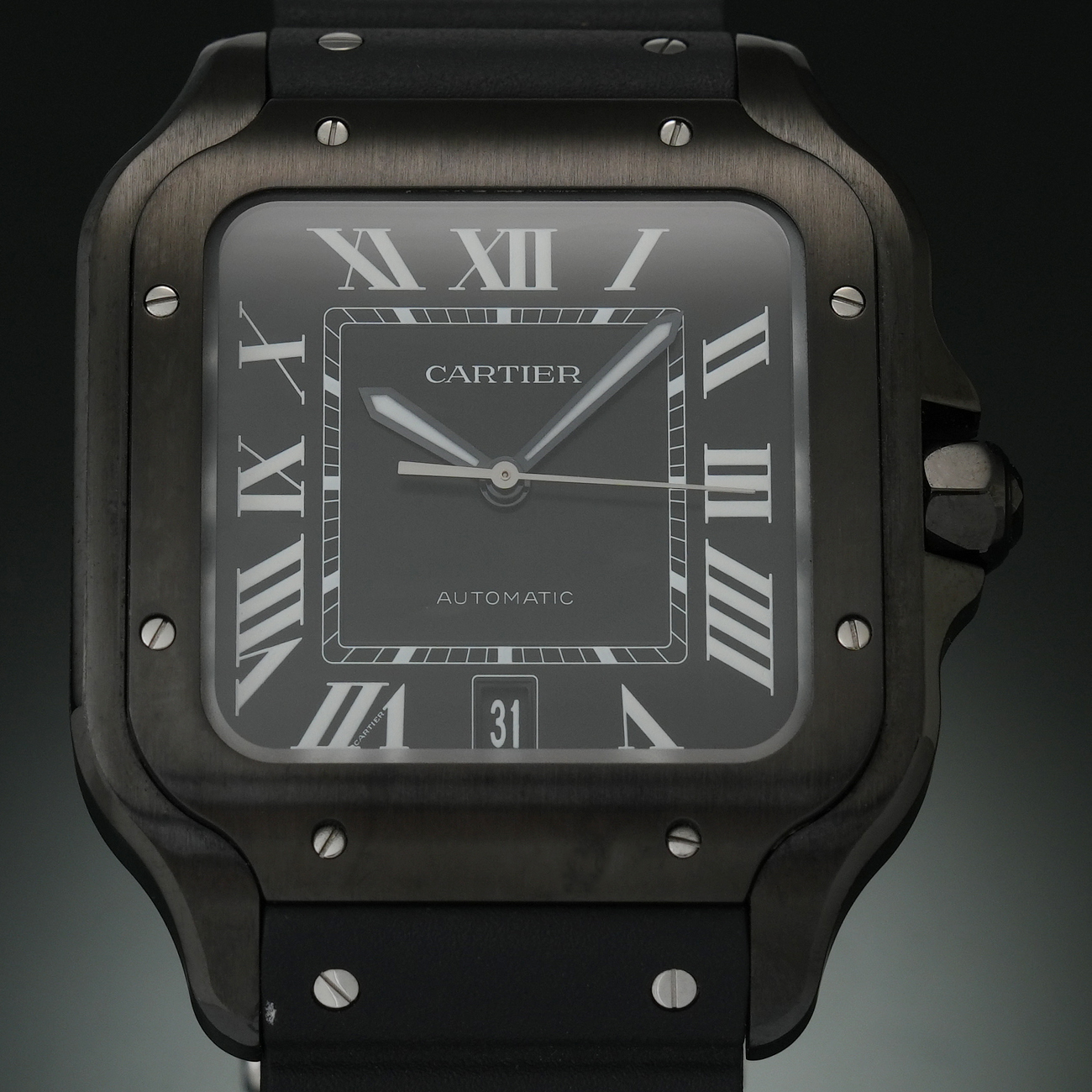 CARTIER(USED)까르띠에 산토스 블랙 라지 WSSA0039