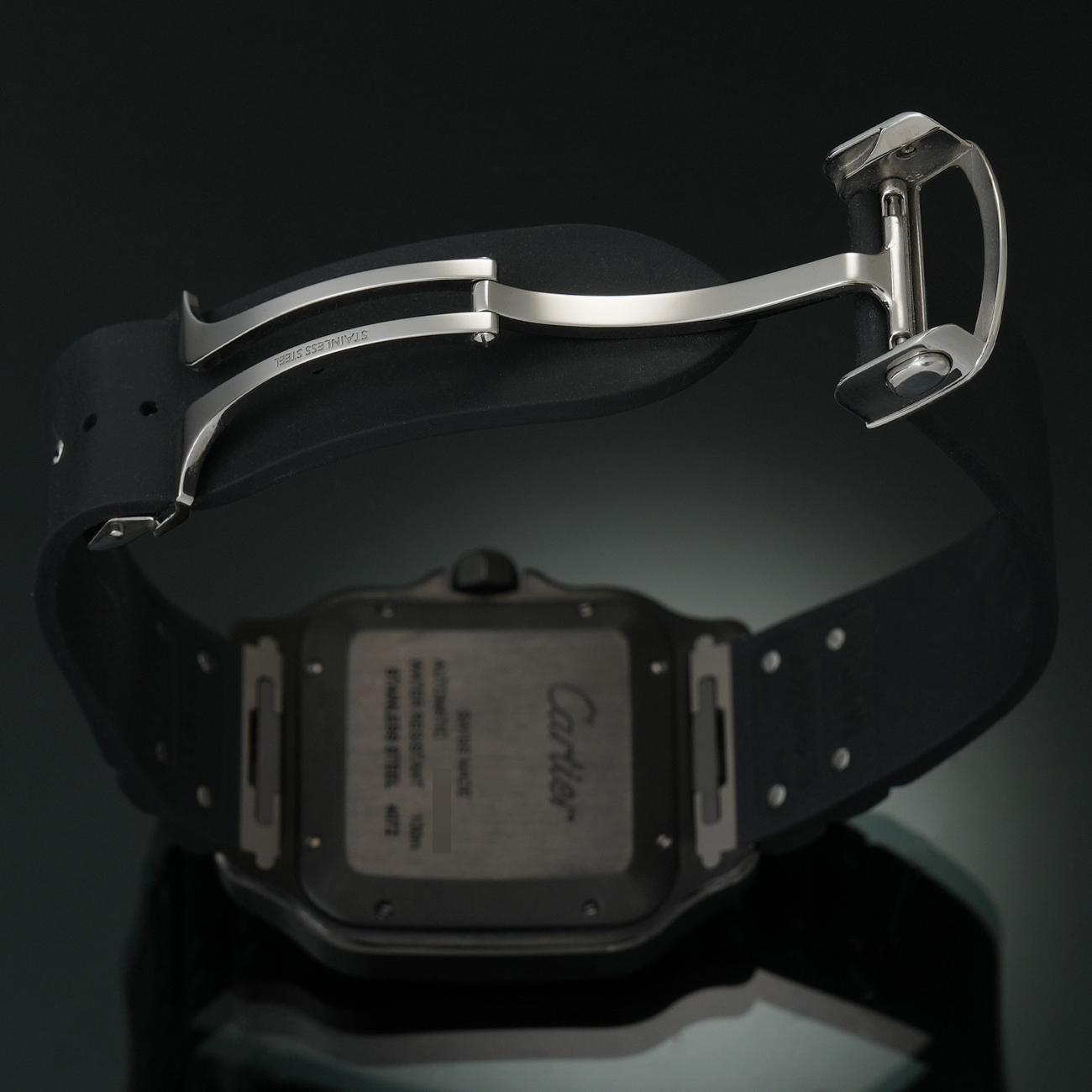 CARTIER(USED)까르띠에 산토스 블랙 라지 WSSA0039