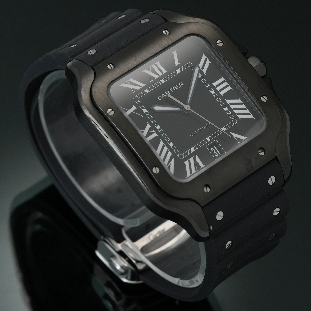 CARTIER(USED)까르띠에 산토스 블랙 라지 WSSA0039