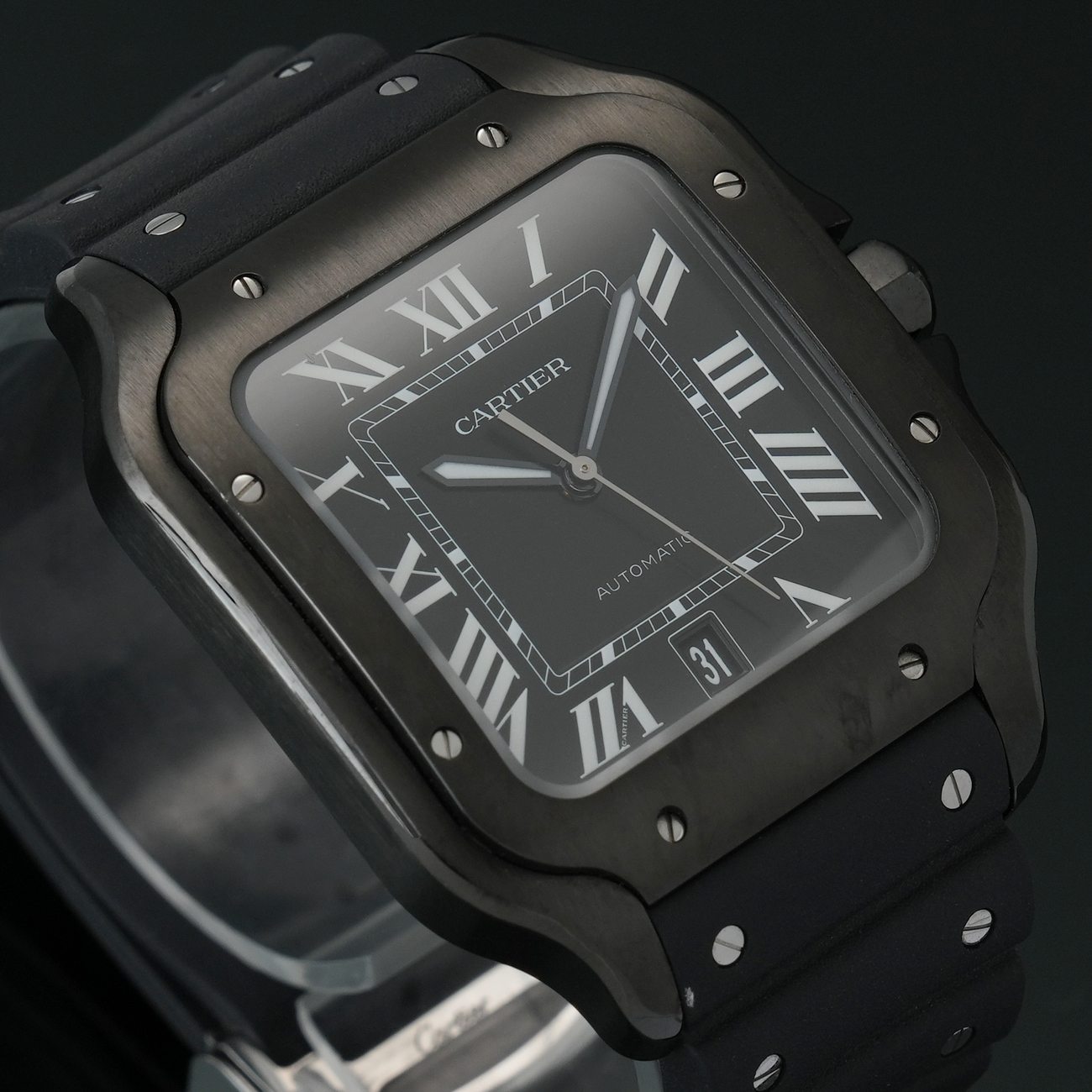 CARTIER(USED)까르띠에 산토스 블랙 라지 WSSA0039