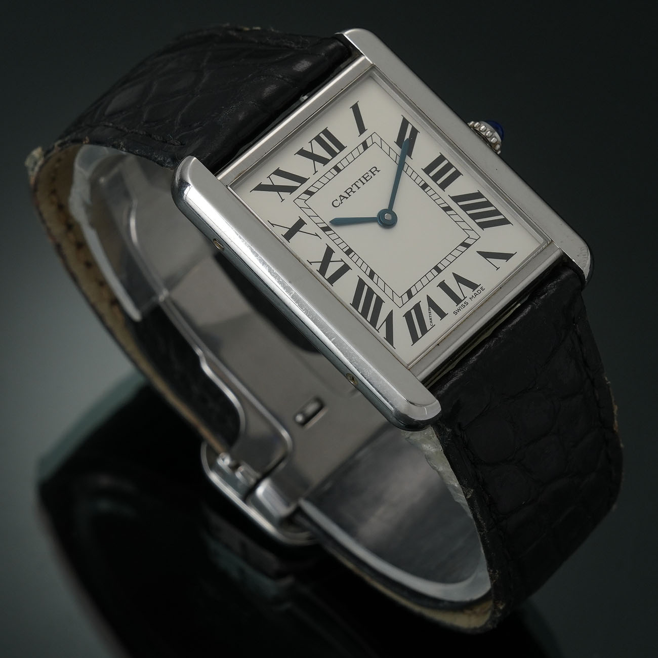 CARTIER(USED)까르띠에 탱크솔로 스틸 라지