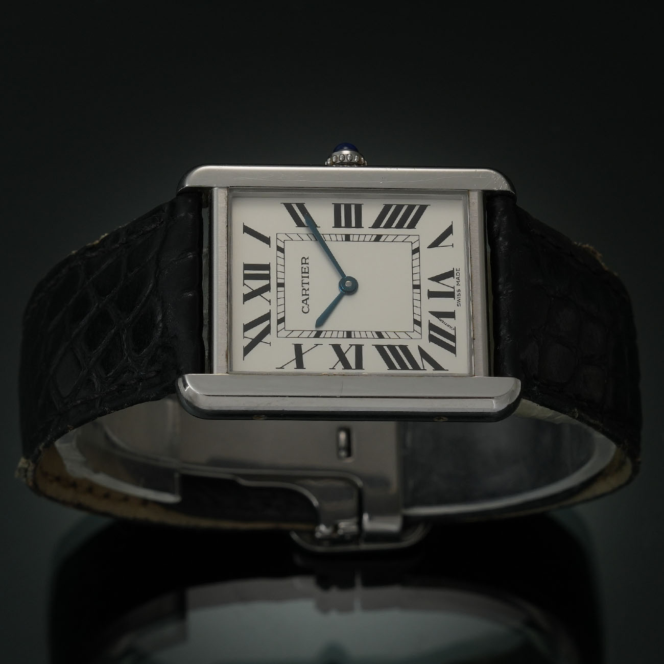 CARTIER(USED)까르띠에 탱크솔로 스틸 라지