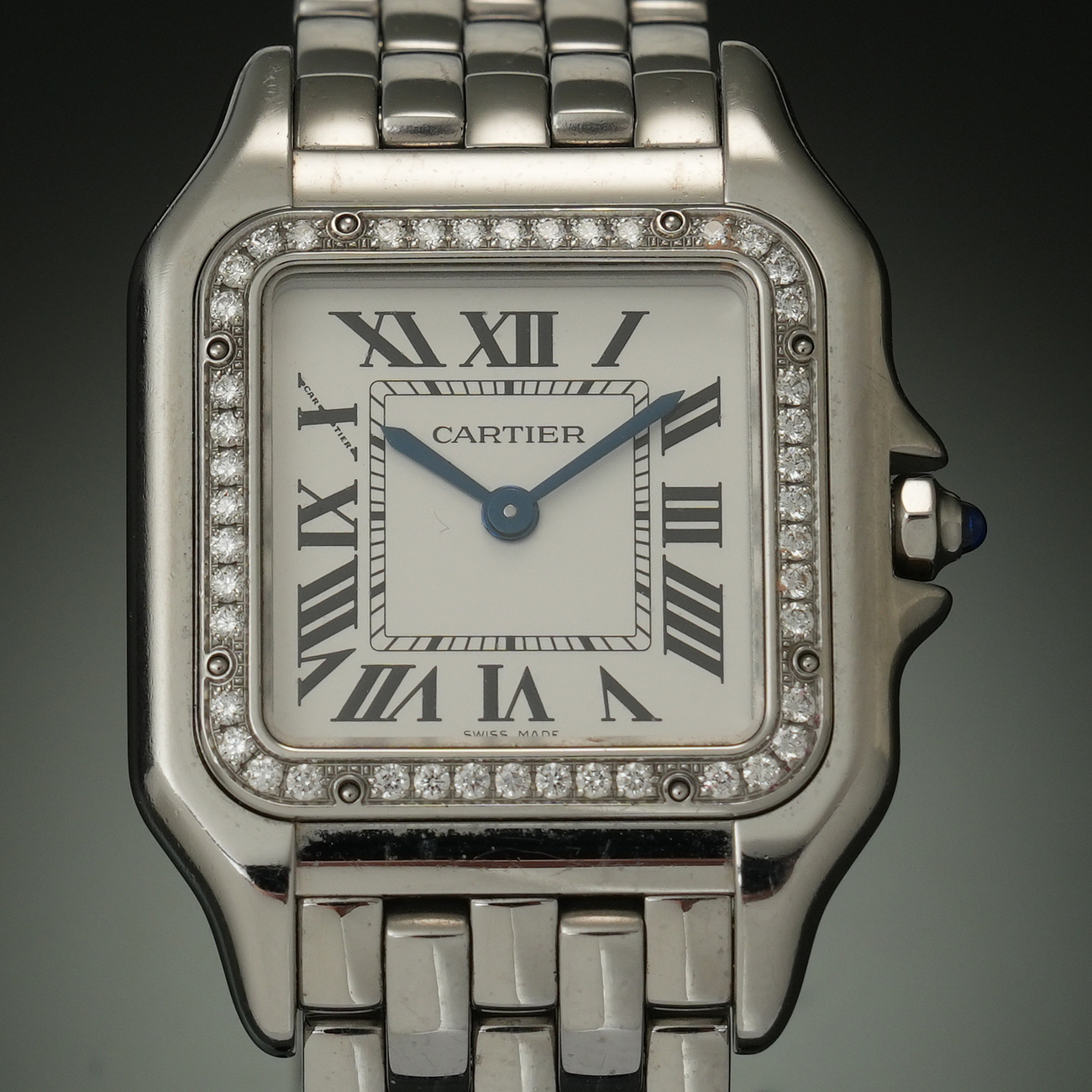 CARTIER(USED)까르띠에 팬더 스틸 미듐 W4PN0008