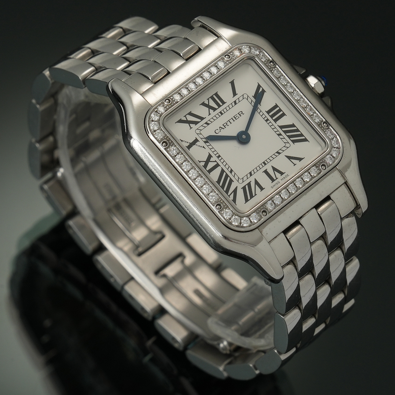 CARTIER(USED)까르띠에 팬더 스틸 미듐 W4PN0008