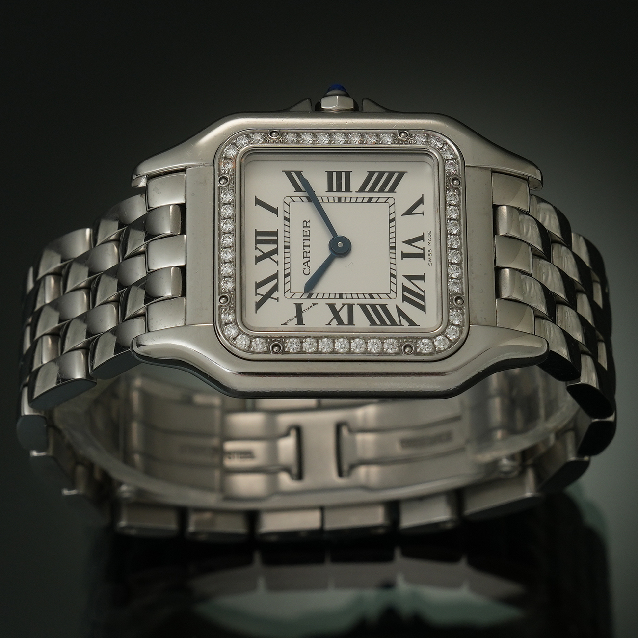 CARTIER(USED)까르띠에 팬더 스틸 미듐 W4PN0008