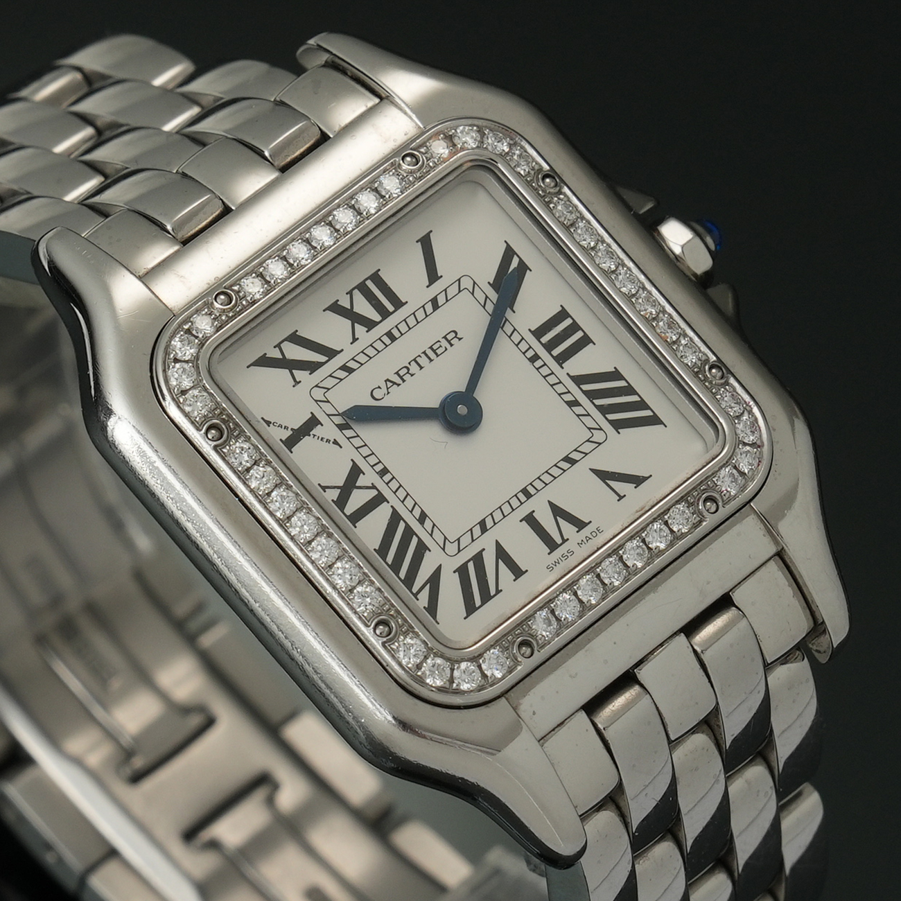 CARTIER(USED)까르띠에 팬더 스틸 미듐 W4PN0008