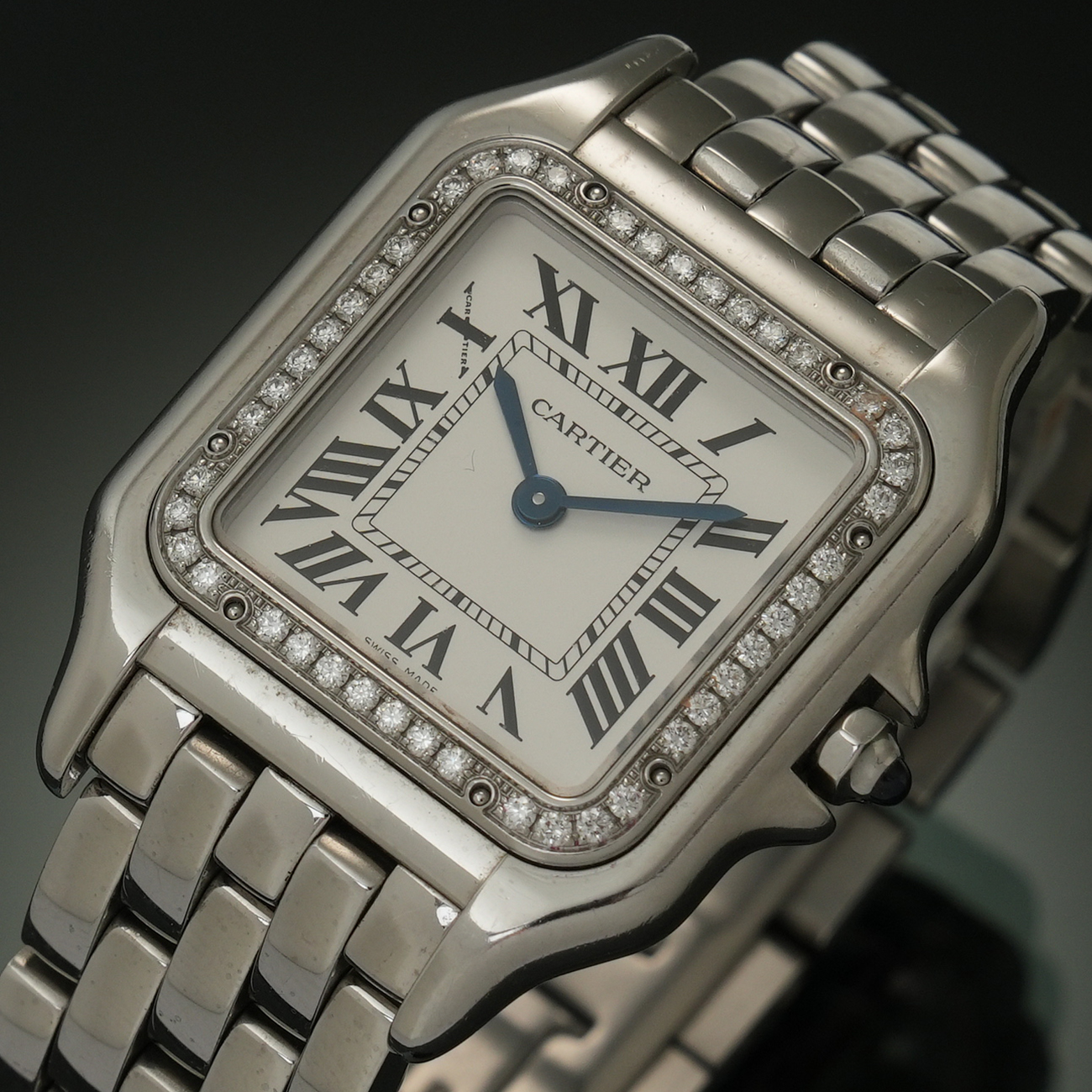 CARTIER(USED)까르띠에 팬더 스틸 미듐 W4PN0008