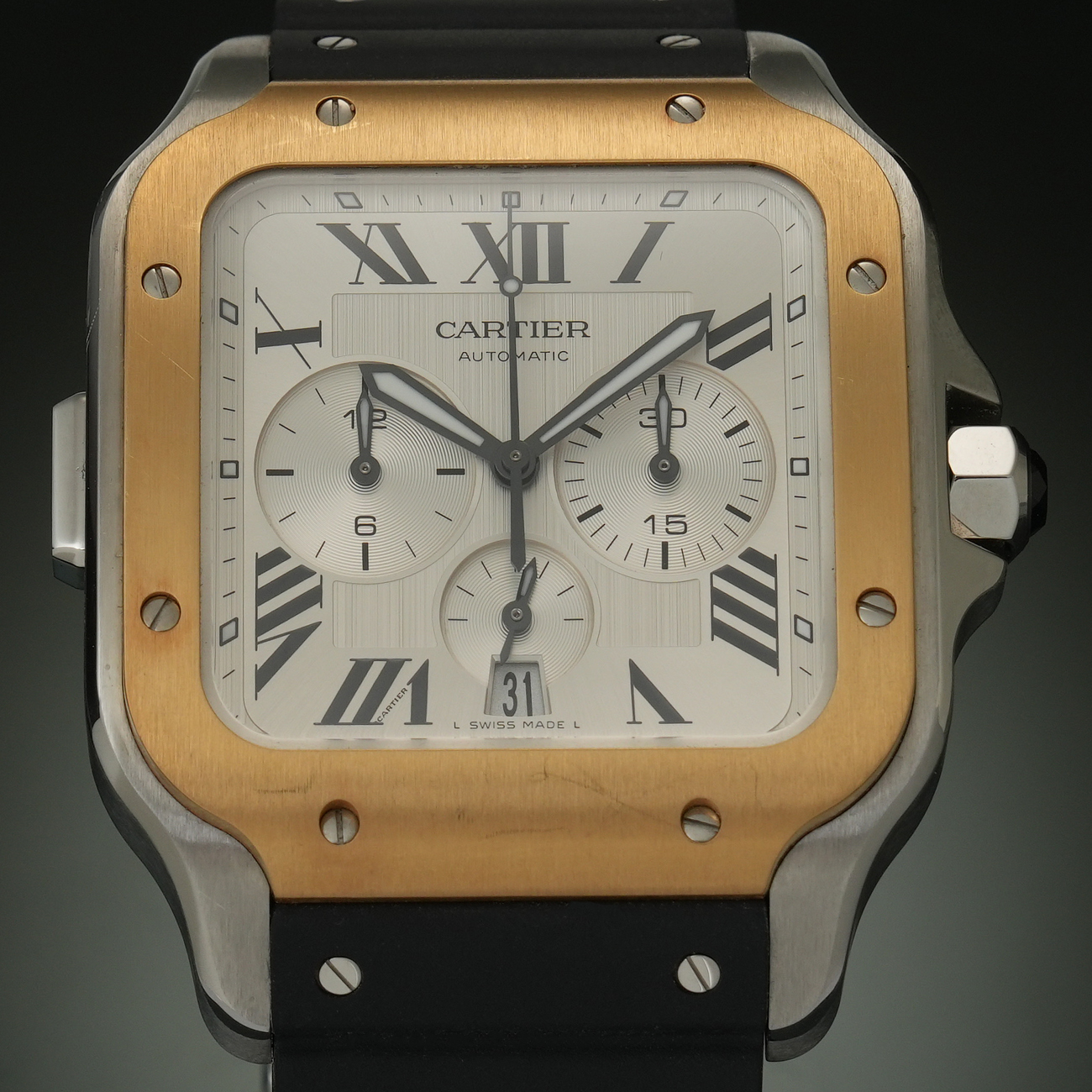 CARTIER(USED)까르띠에 산토스 크로노 XL W2SA0008
