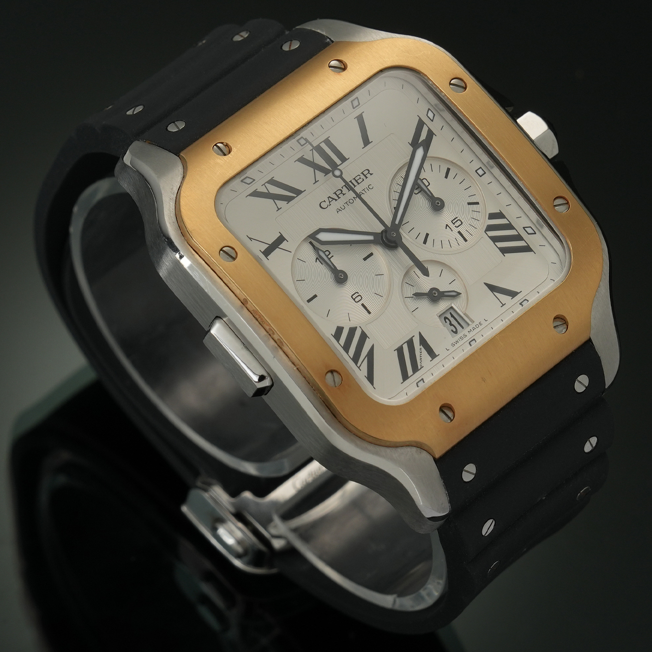 CARTIER(USED)까르띠에 산토스 크로노 XL W2SA0008