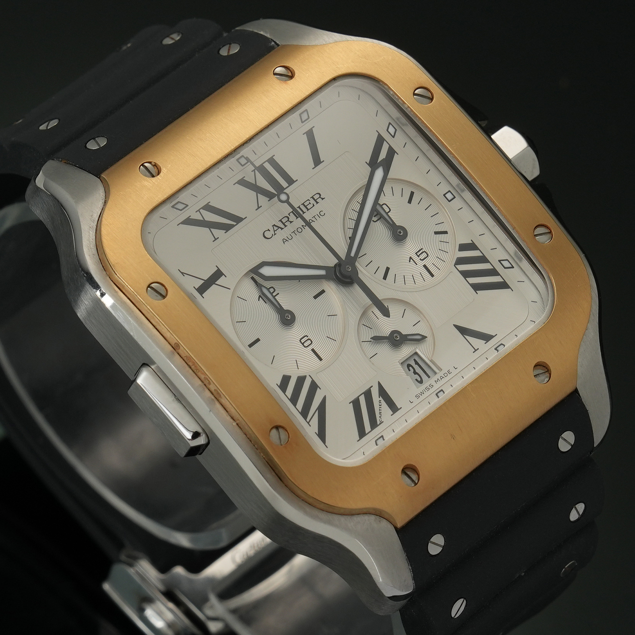 CARTIER(USED)까르띠에 산토스 크로노 XL W2SA0008