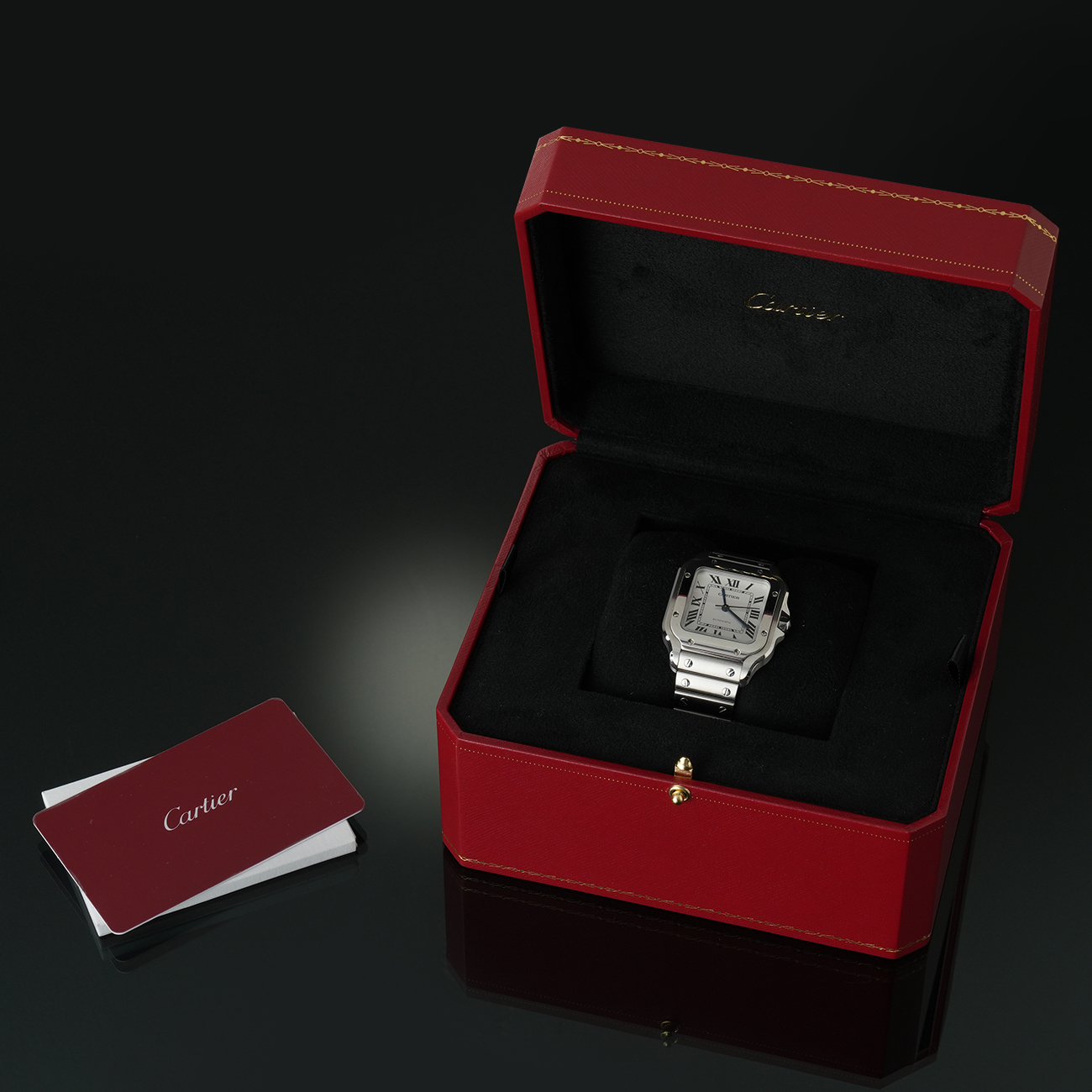 CARTIER(USED)까르띠에 산토스 스틸 미듐 WSSA0029