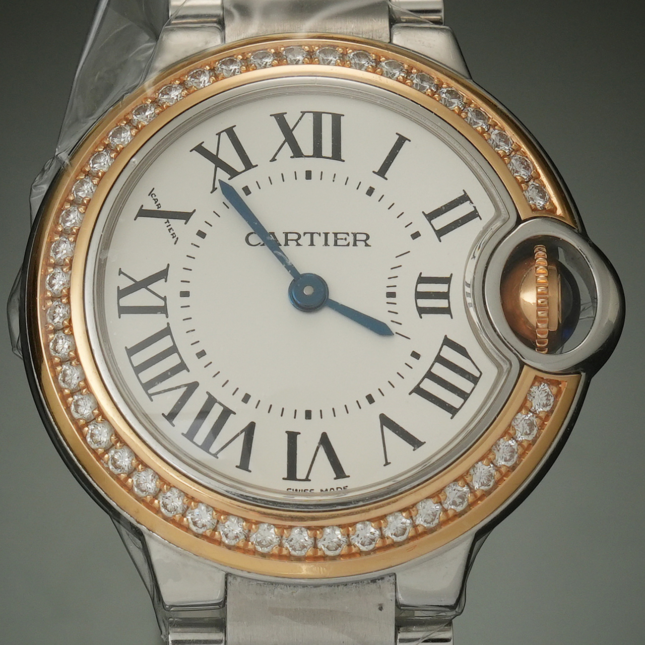 CARTIER(USED)까르띠에 발롱블루 28 다이아베젤