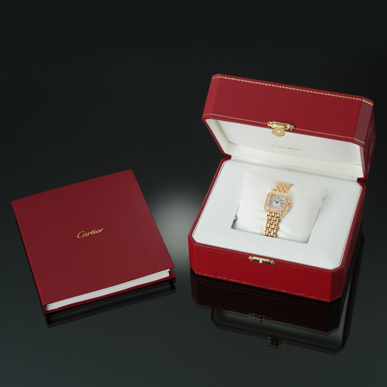 CARTIER(USED)까르띠에 팬더 드 까르띠에 스몰 금통 다이아베젤 WJPN0008