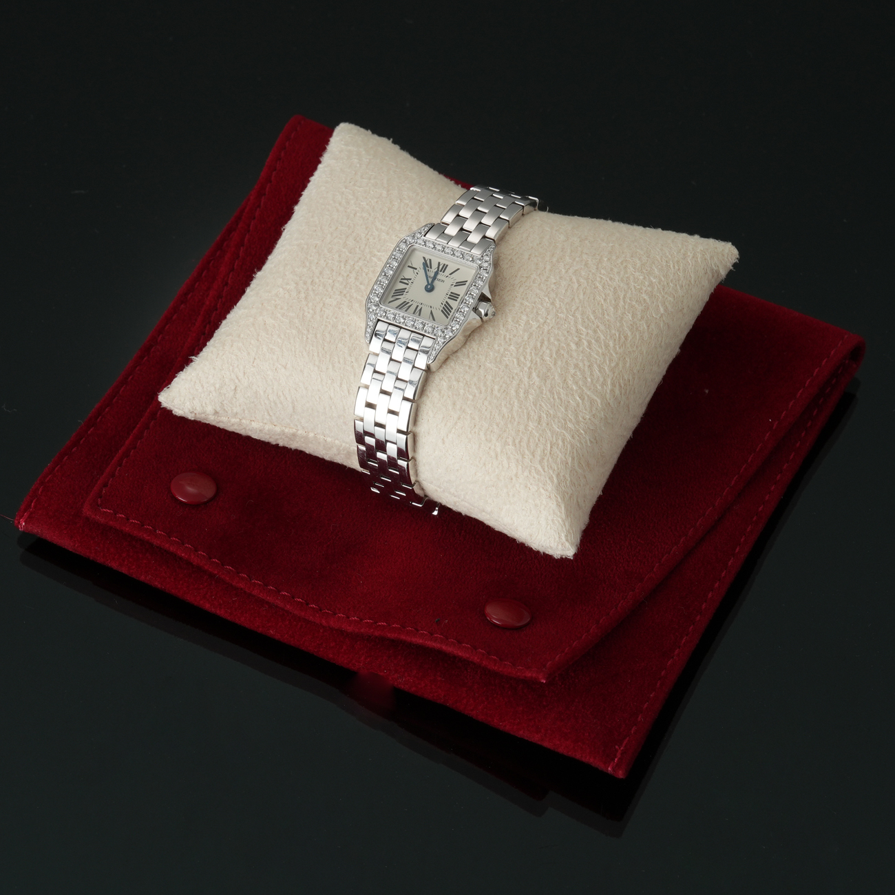 CARTIER(USED)까르띠에 산토스 드모아젤 미니 다이아베젤