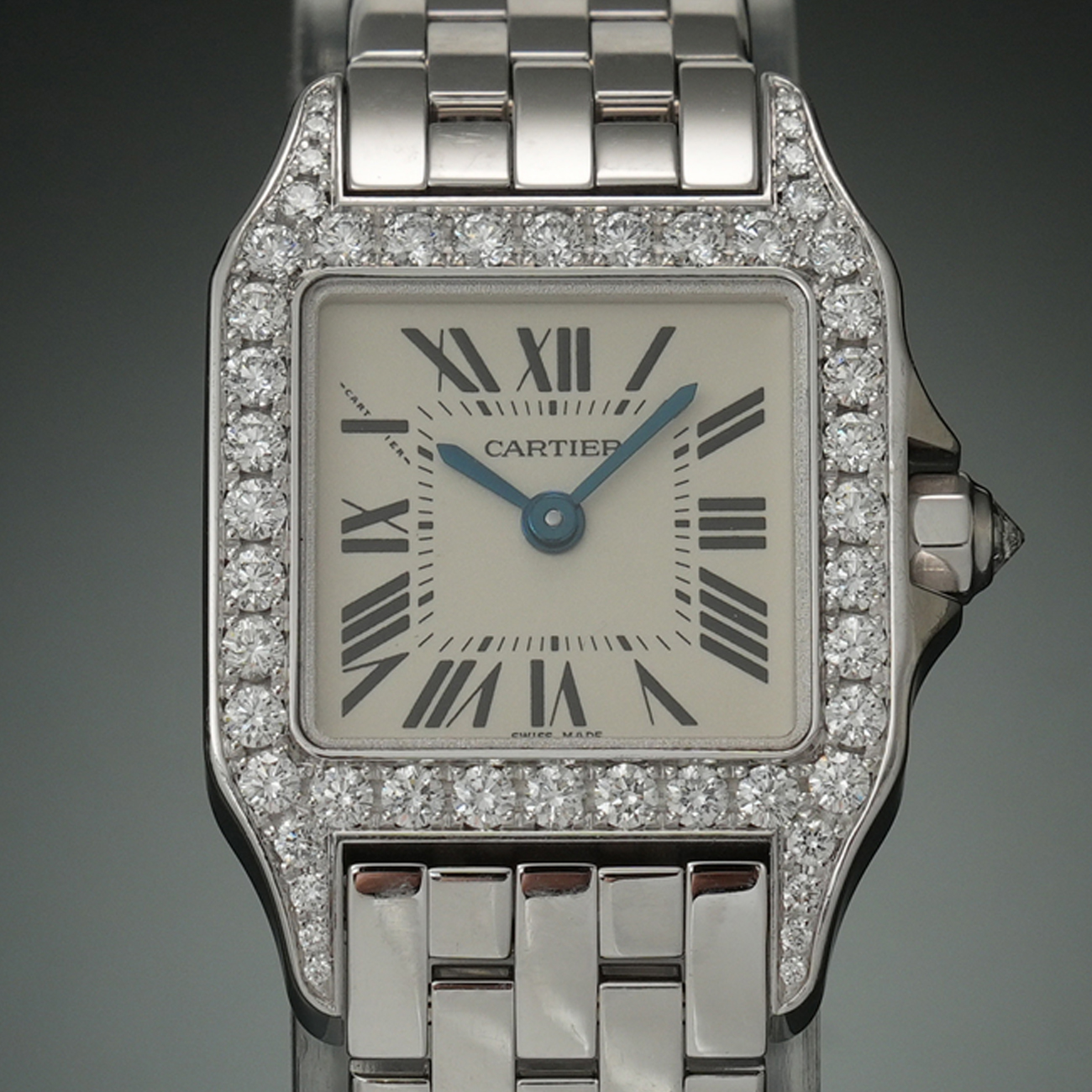 CARTIER(USED)까르띠에 산토스 드모아젤 미니 다이아베젤