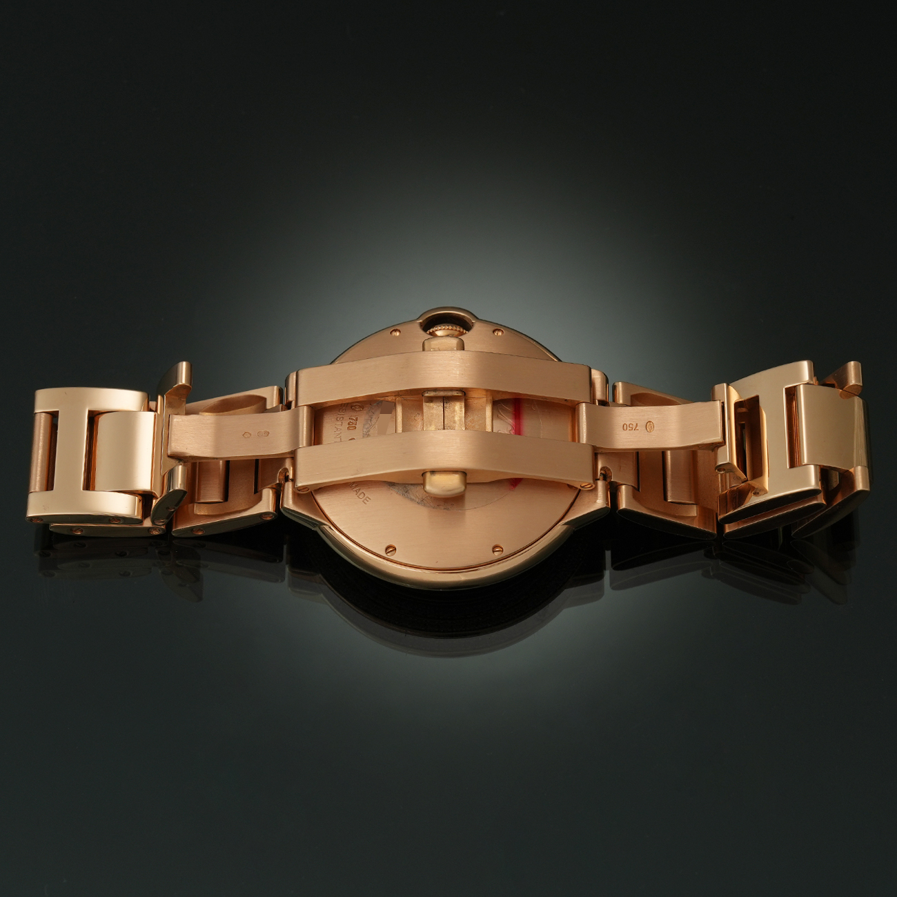 CARTIER(USED)까르띠에 발롱블루 42 금통 다이아베젤