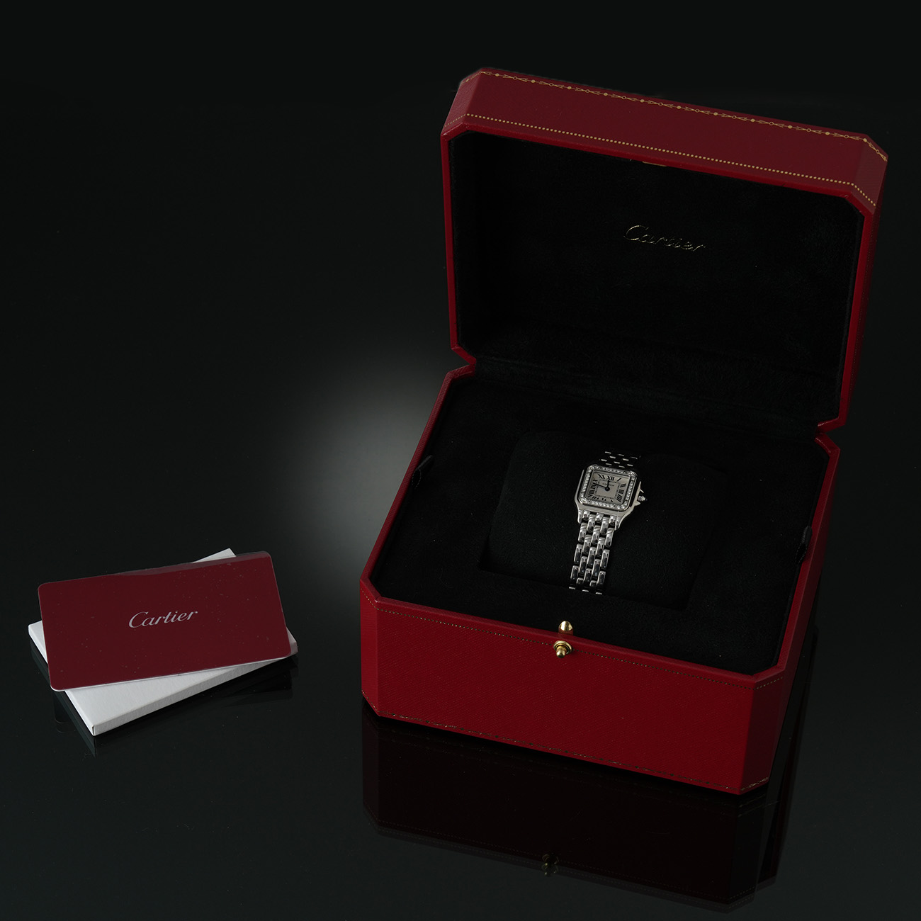 CARTIER(USED)까르띠에 팬더 드 까르띠에 스몰 다이아베젤 워치 W4PN0007
