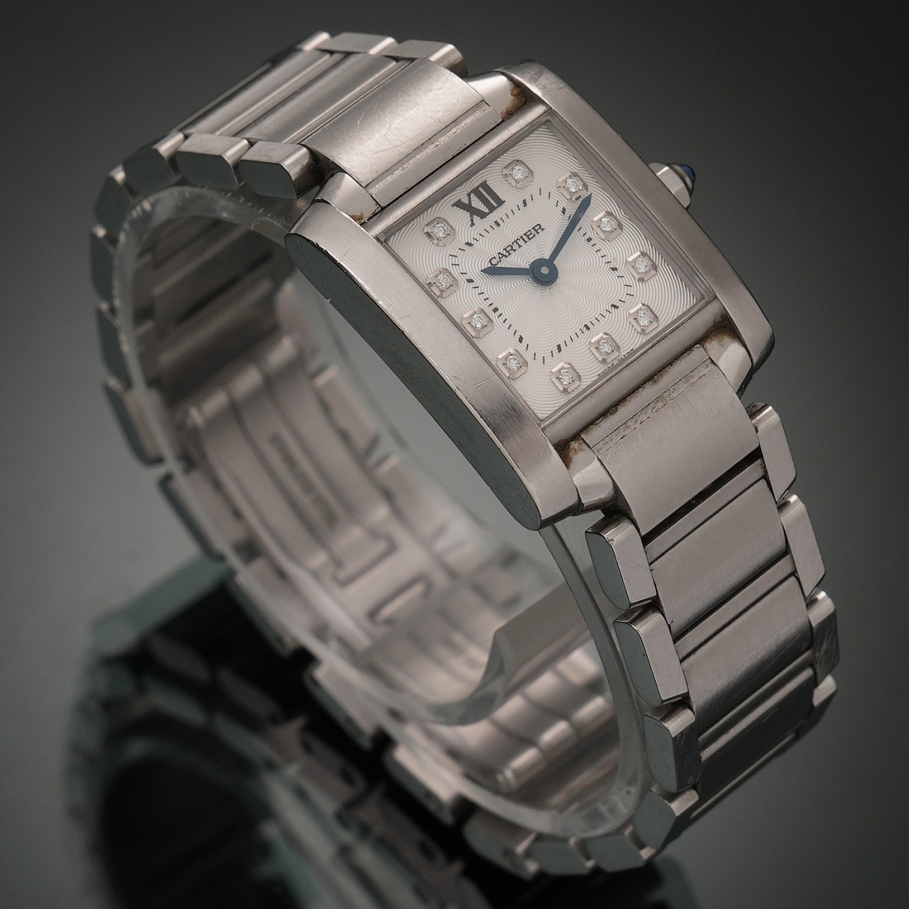 CARTIER(USED)까르띠에 탱크 프랑세즈 스틸 스몰 11P