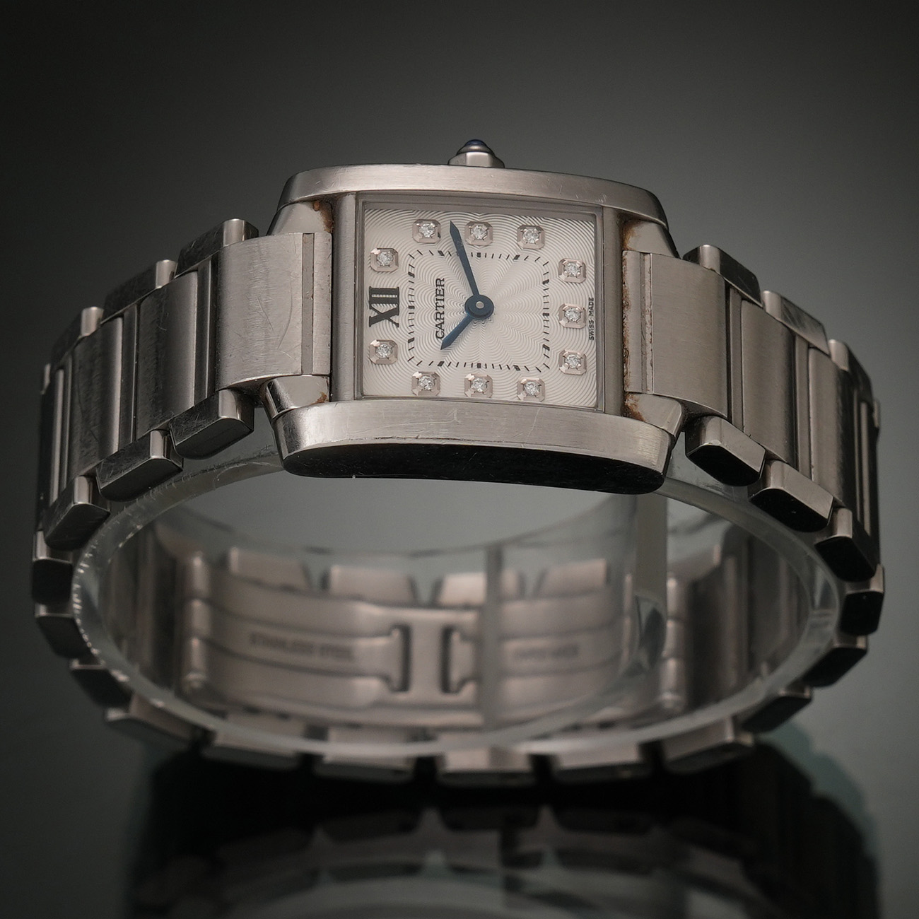 CARTIER(USED)까르띠에 탱크 프랑세즈 스틸 스몰 11P