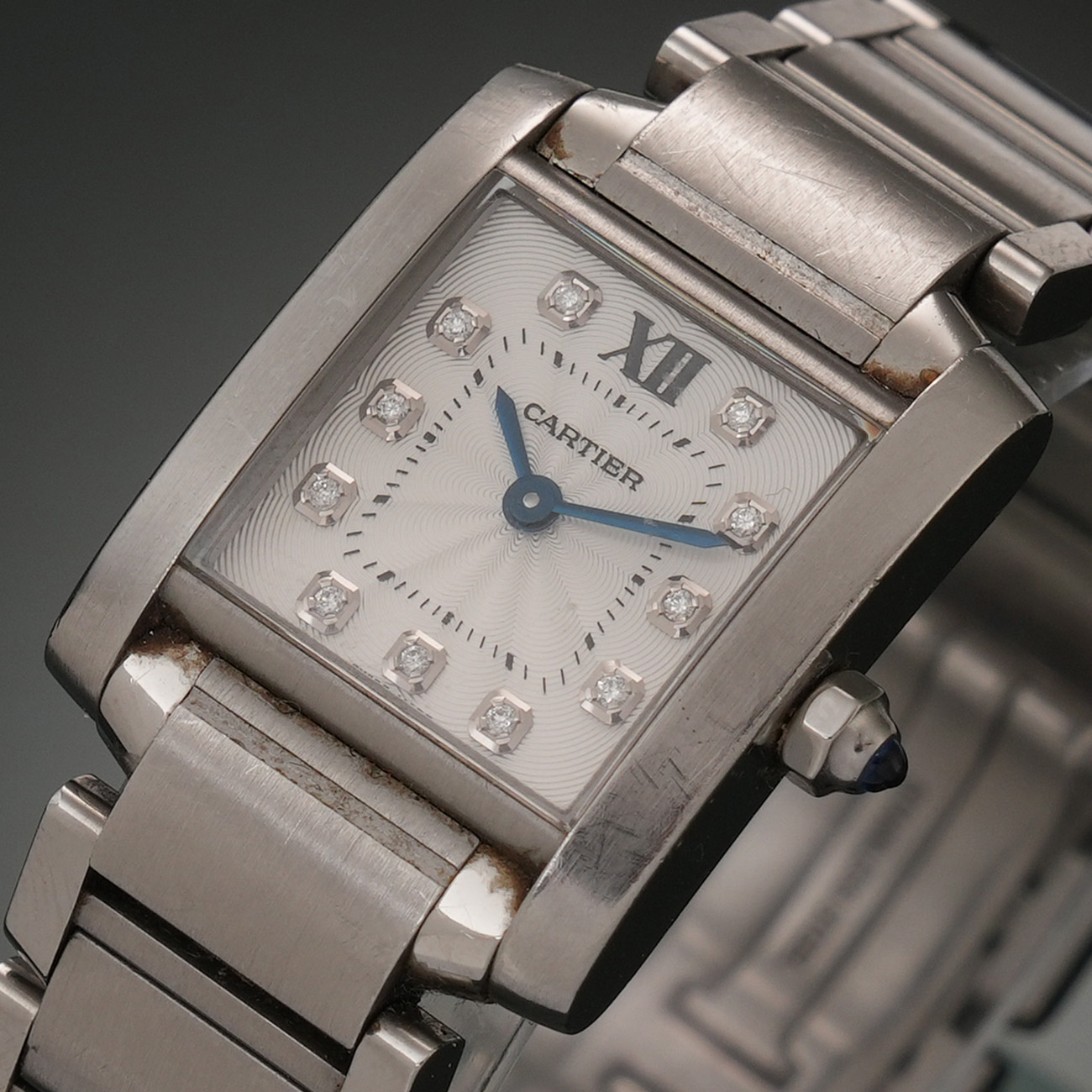 CARTIER(USED)까르띠에 탱크 프랑세즈 스틸 스몰 11P