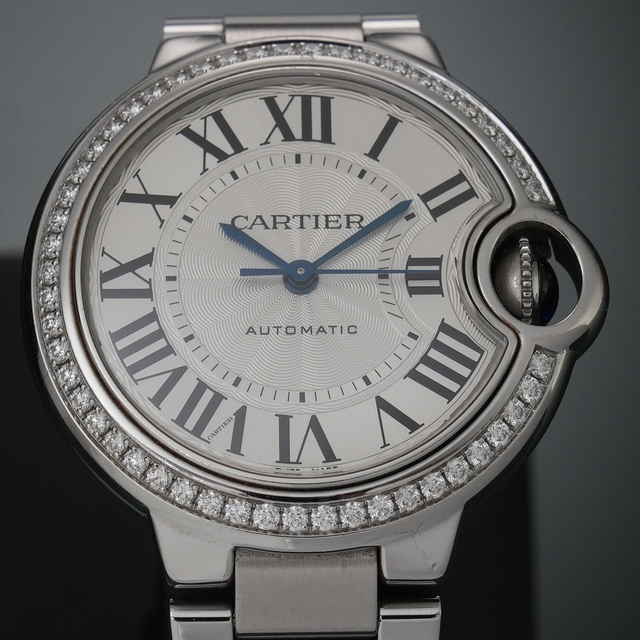 CARTIER(USED)까르띠에 발롱블루 33 스틸 오토 다이아베젤