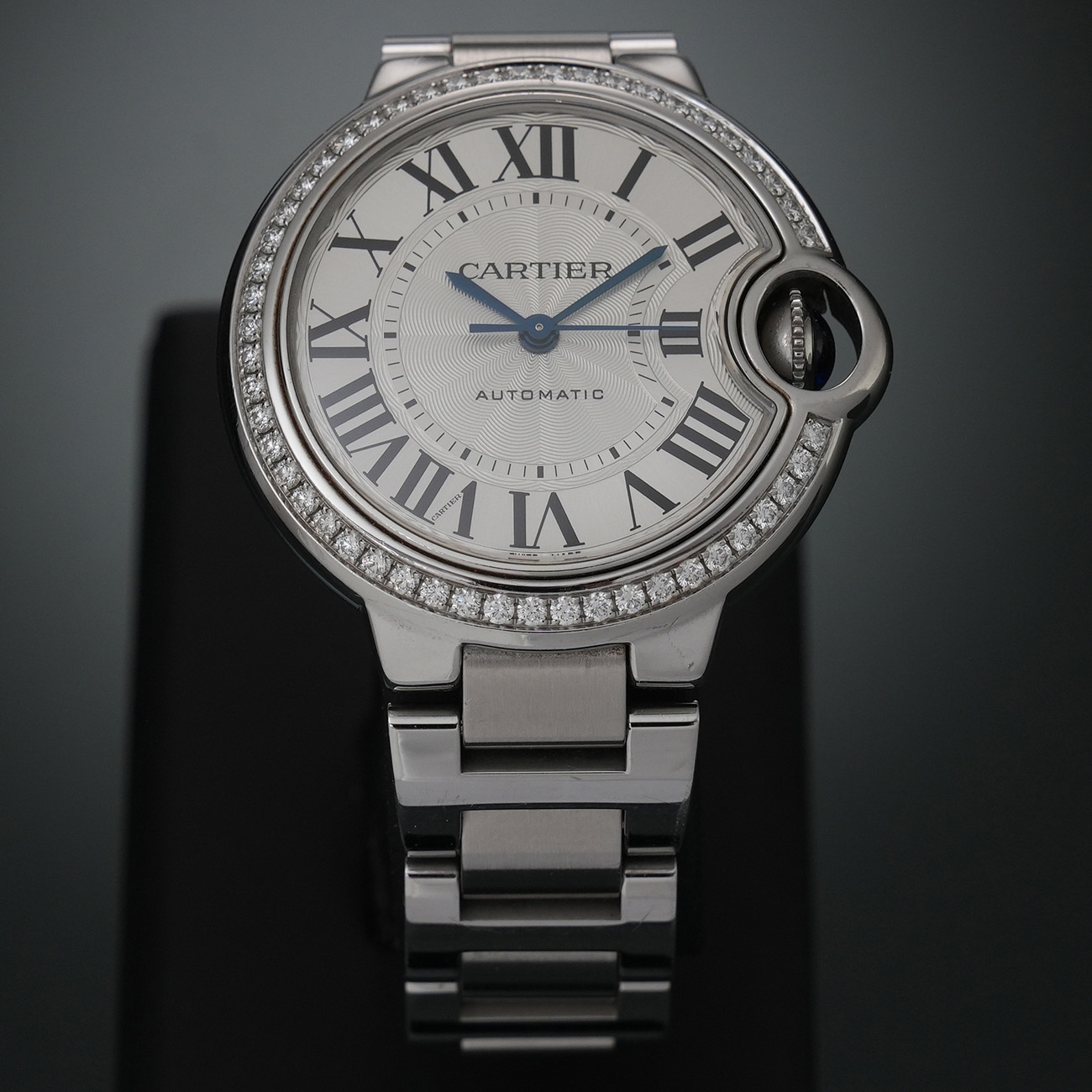 CARTIER(USED)까르띠에 발롱블루 33 스틸 오토 다이아베젤