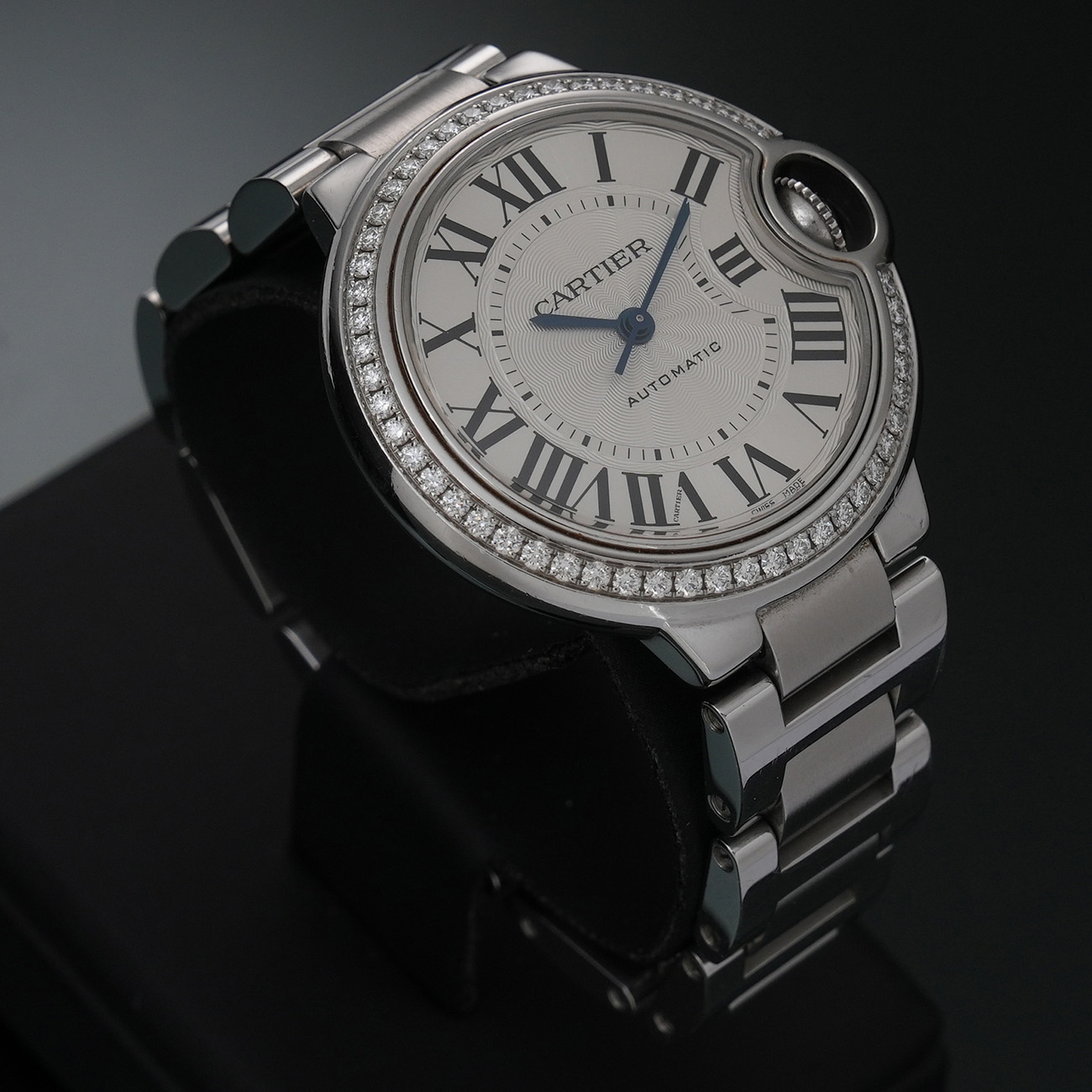 CARTIER(USED)까르띠에 발롱블루 33 스틸 오토 다이아베젤