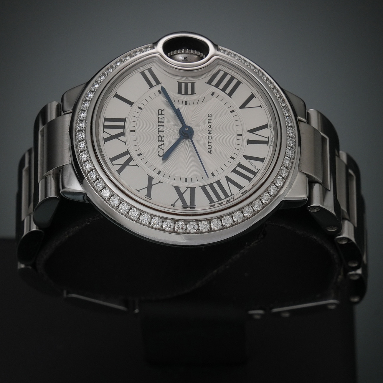 CARTIER(USED)까르띠에 발롱블루 33 스틸 오토 다이아베젤