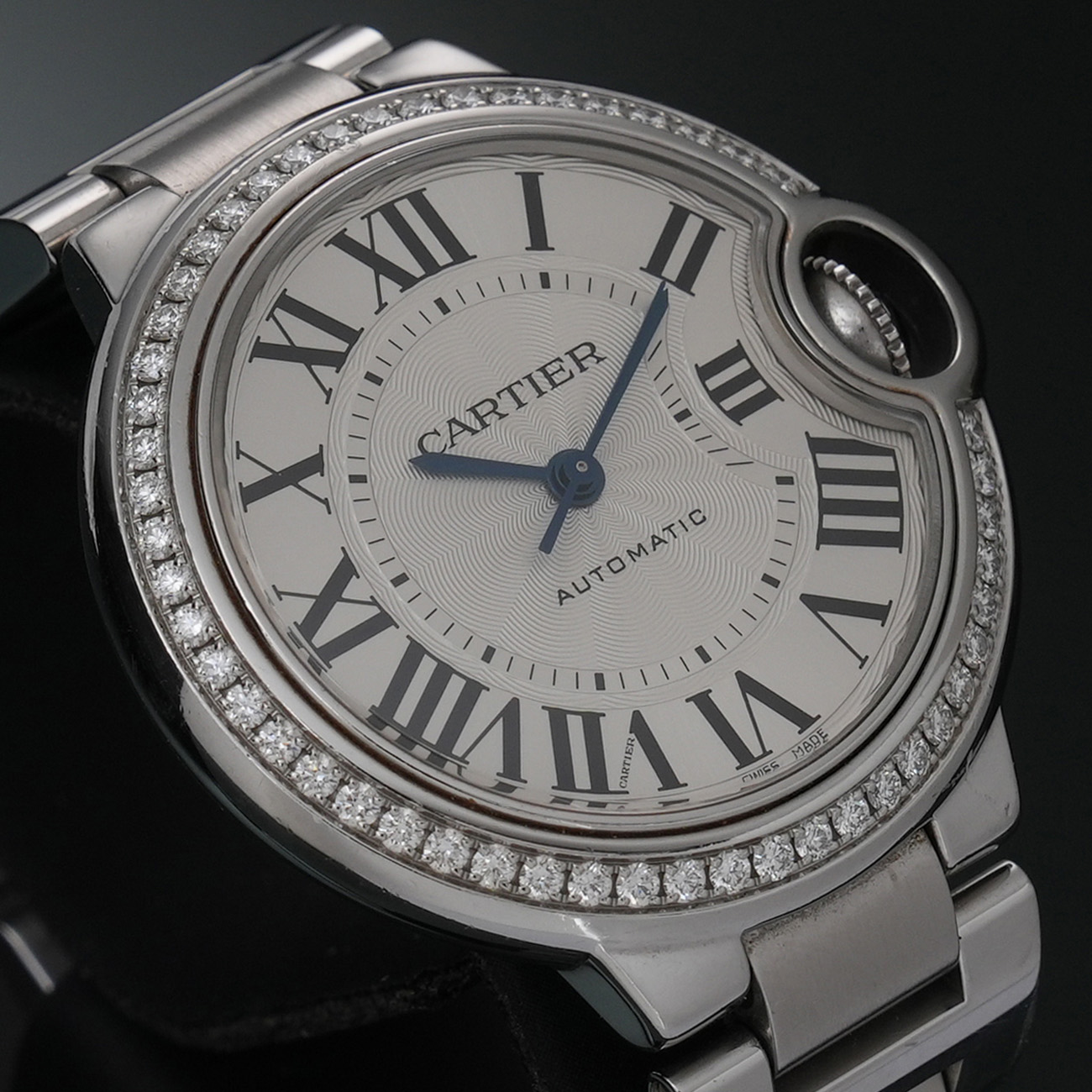 CARTIER(USED)까르띠에 발롱블루 33 스틸 오토 다이아베젤