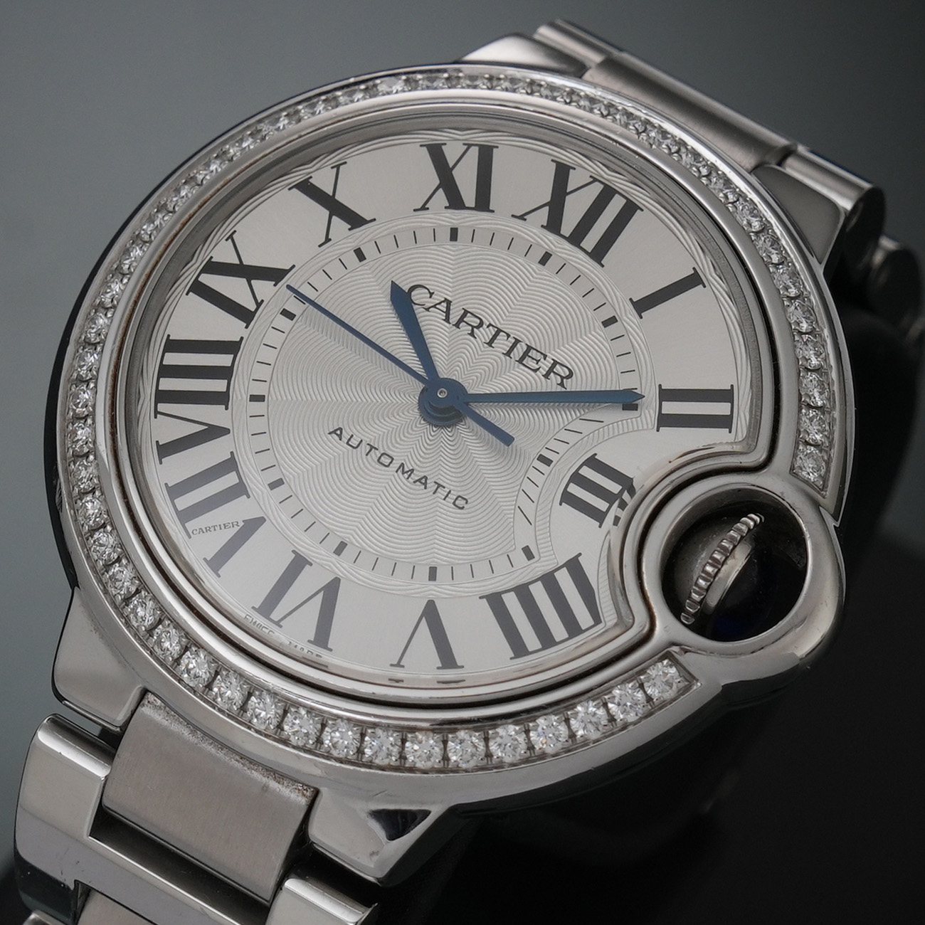CARTIER(USED)까르띠에 발롱블루 33 스틸 오토 다이아베젤