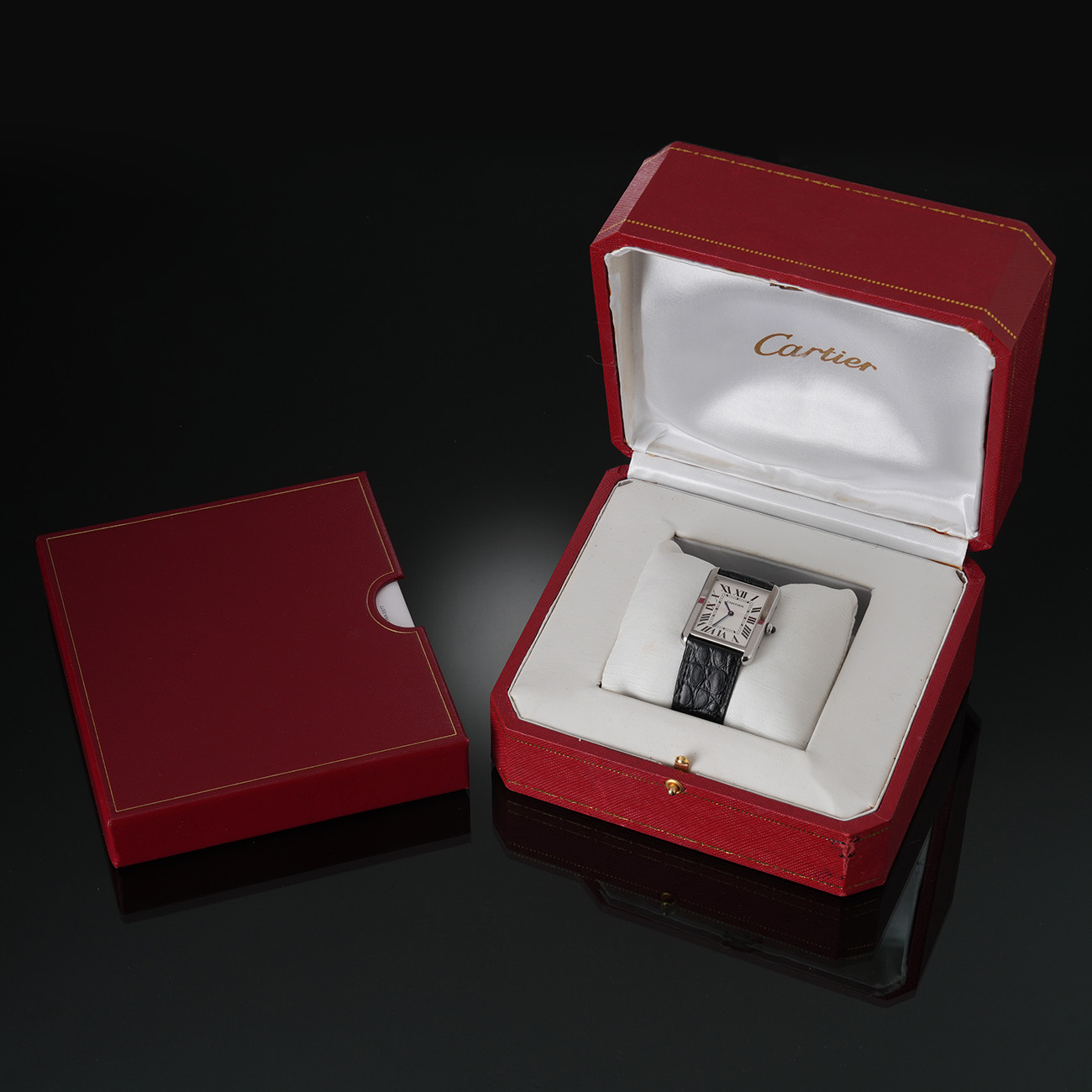 CARTIER(USED)까르띠에 탱크솔로 스틸 라지 W1018355