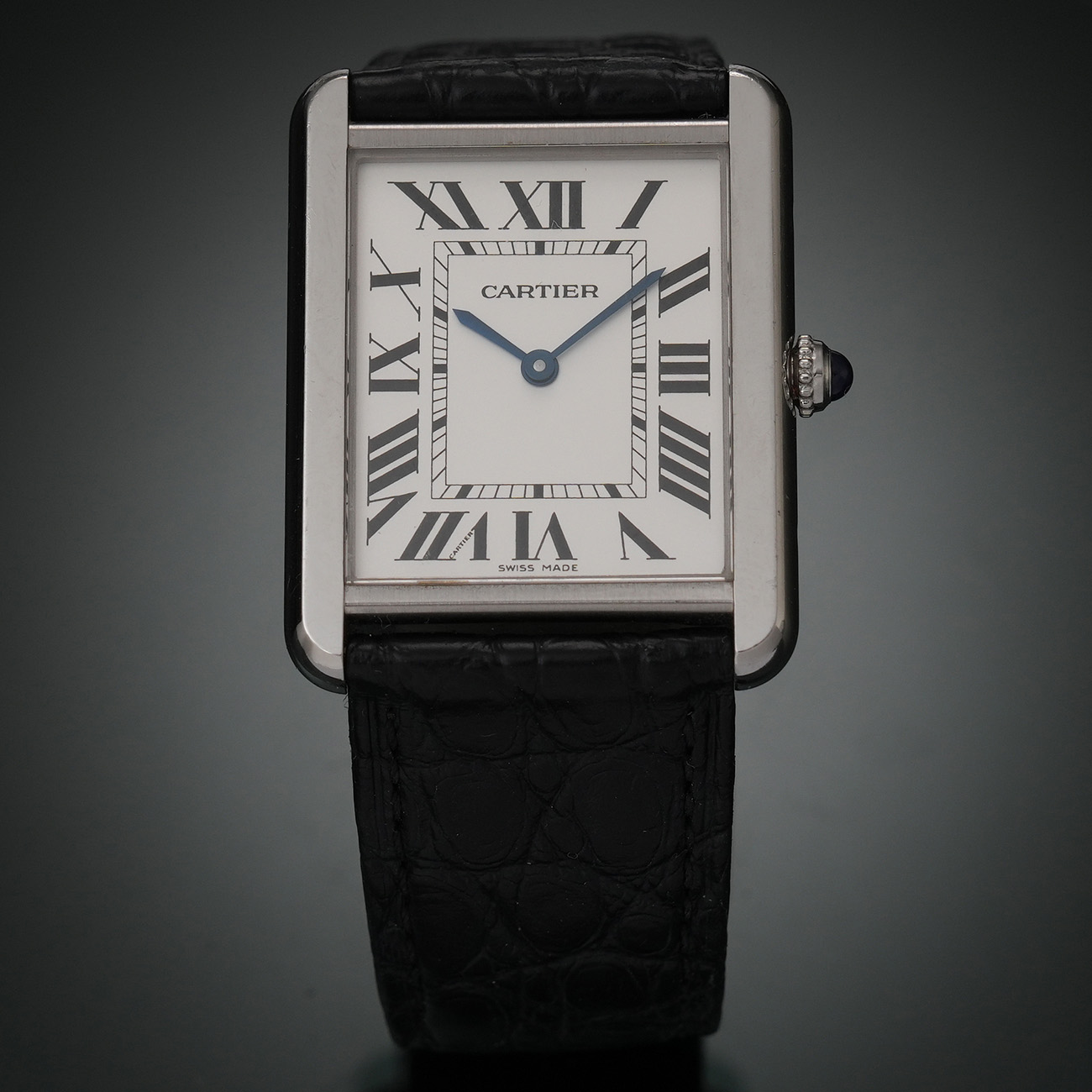 CARTIER(USED)까르띠에 탱크솔로 스틸 라지 W1018355