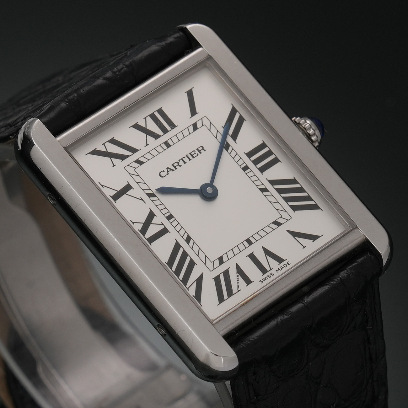 CARTIER(USED)까르띠에 탱크솔로 스틸 라지 W1018355