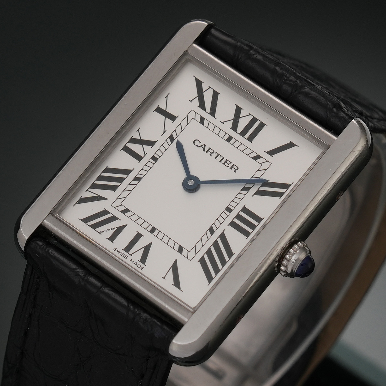 CARTIER(USED)까르띠에 탱크솔로 스틸 라지 W1018355
