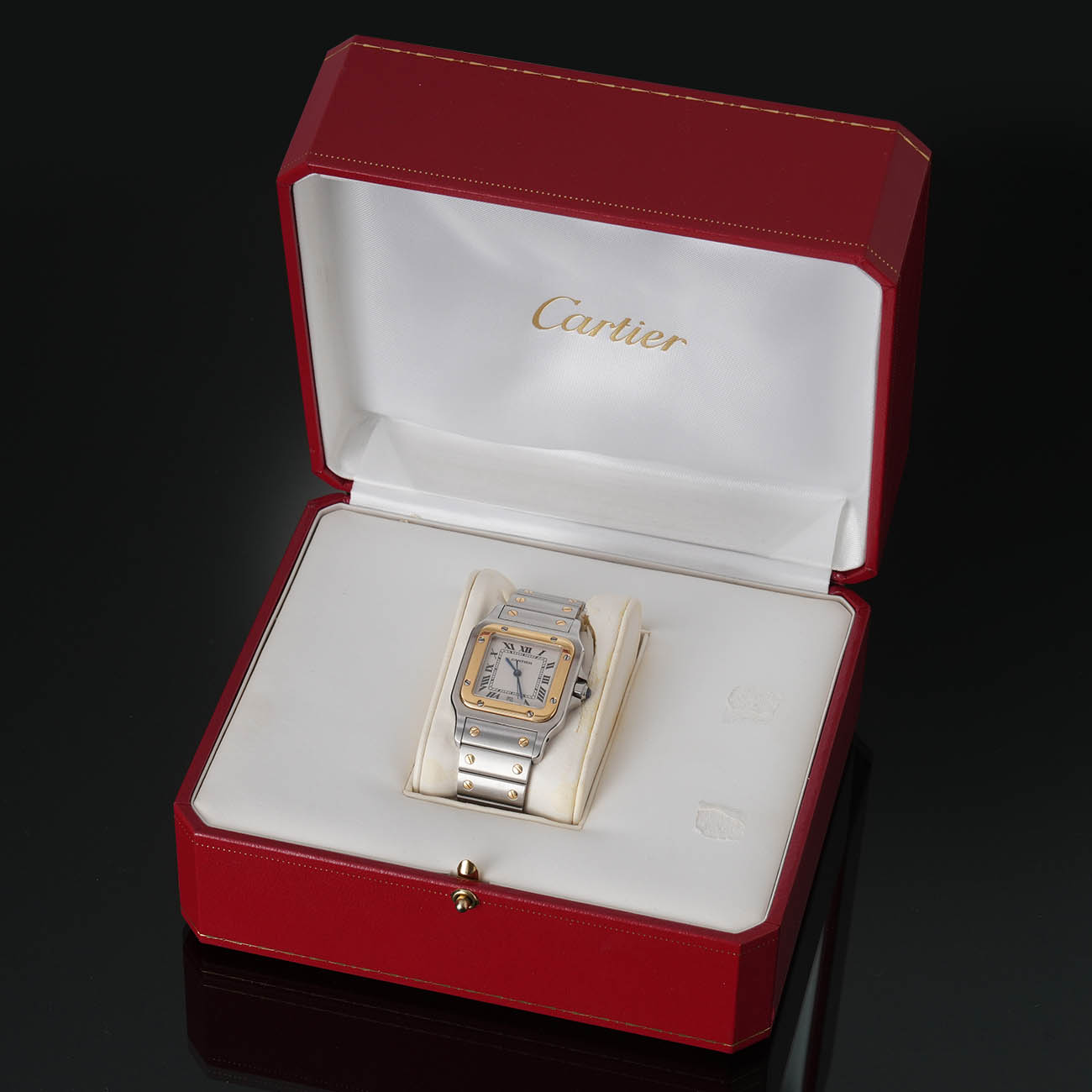 CARTIER(USED)까르띠에 산토스 드 까르띠에 갈베 시계 W20011C4