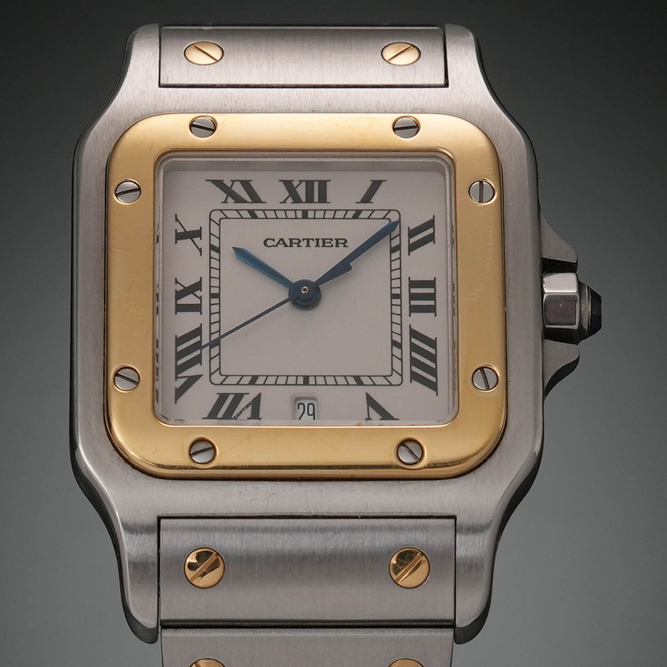 CARTIER(USED)까르띠에 산토스 드 까르띠에 갈베 시계 W20011C4