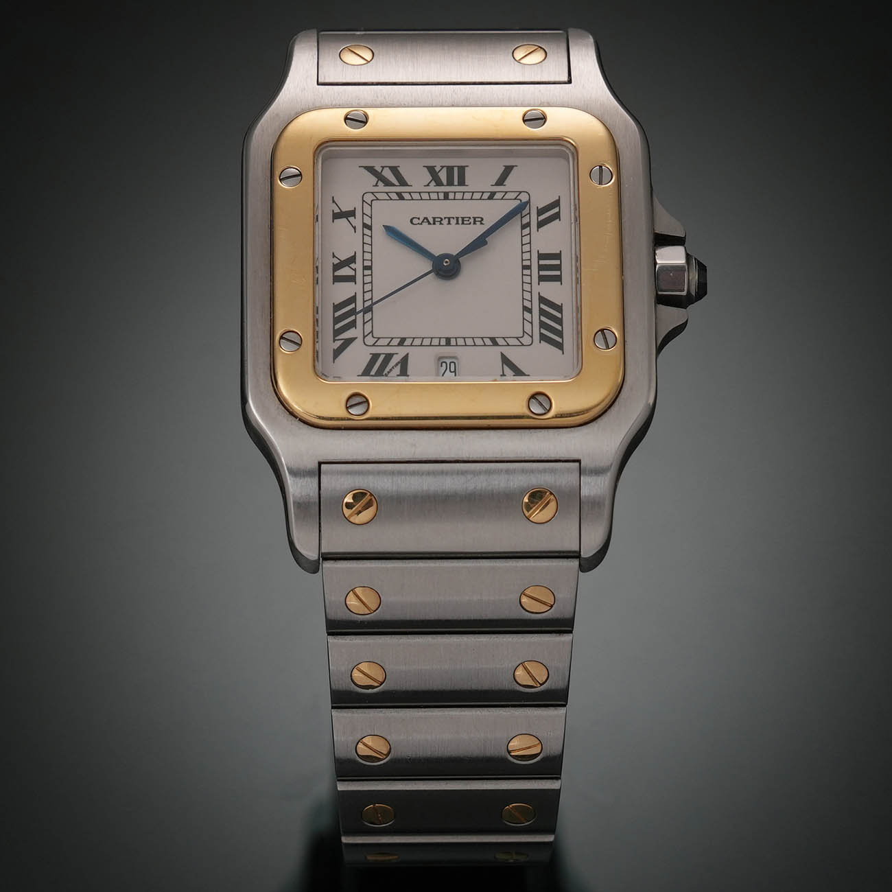 CARTIER(USED)까르띠에 산토스 드 까르띠에 갈베 시계 W20011C4
