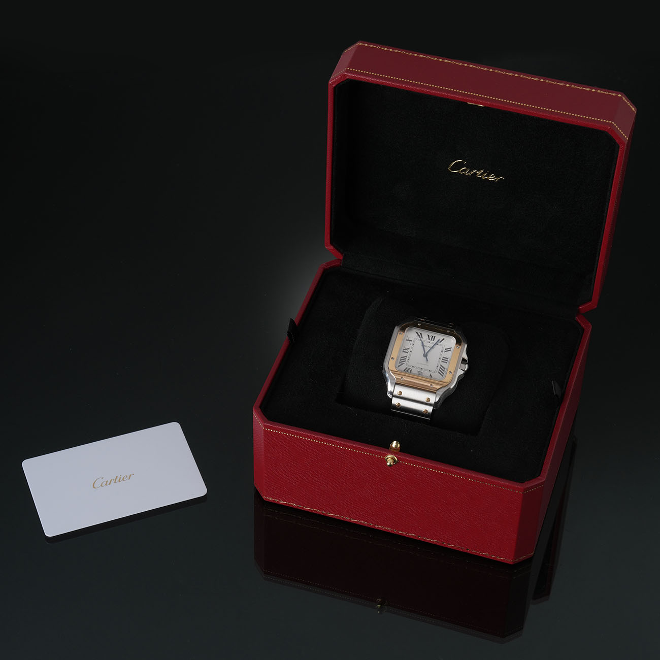 CARTIER(USED)까르띠에 산토스 라지 콤비 W2SA0009