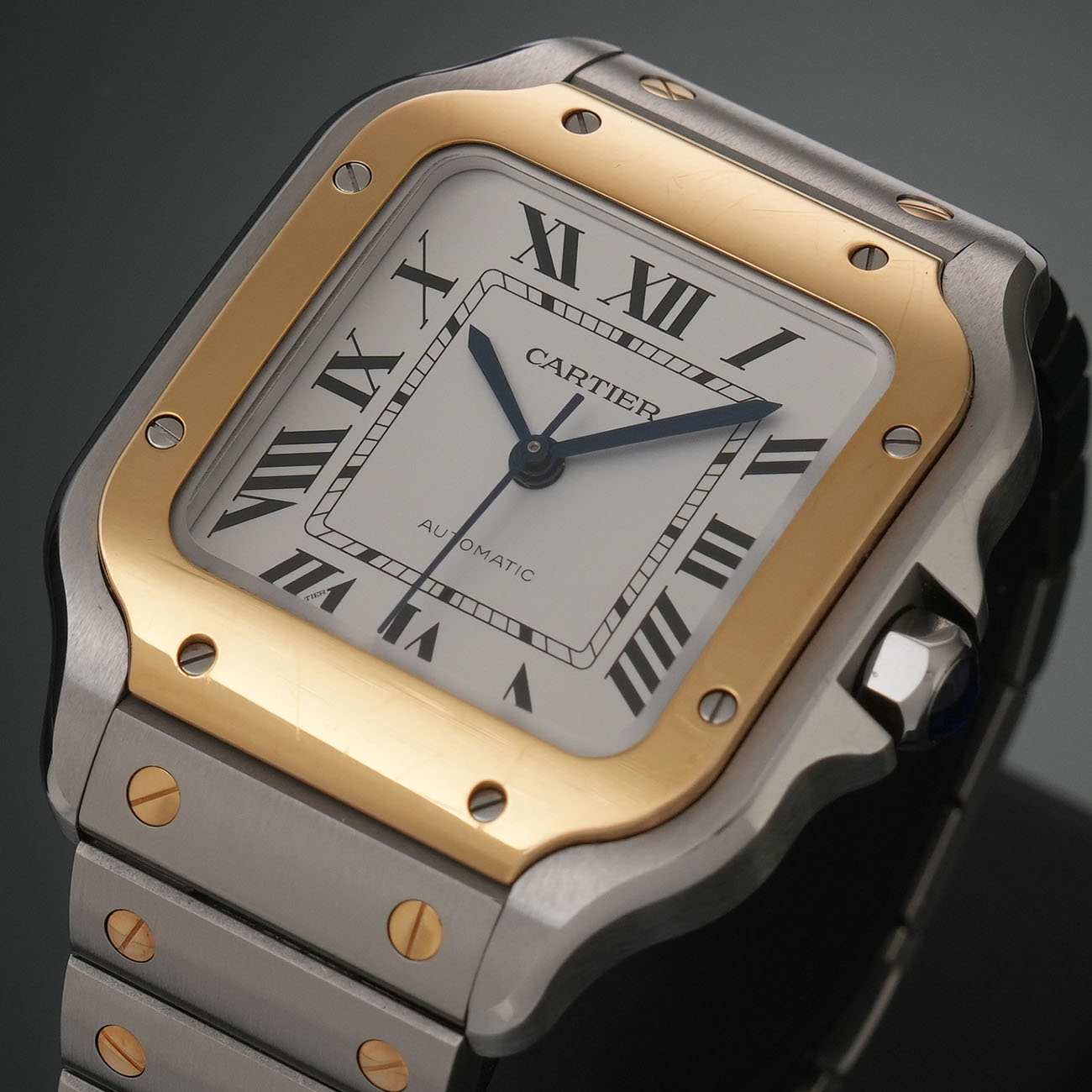CARTIER(USED)까르띠에 W2SA0016 산토스 미듐 콤비 21Y