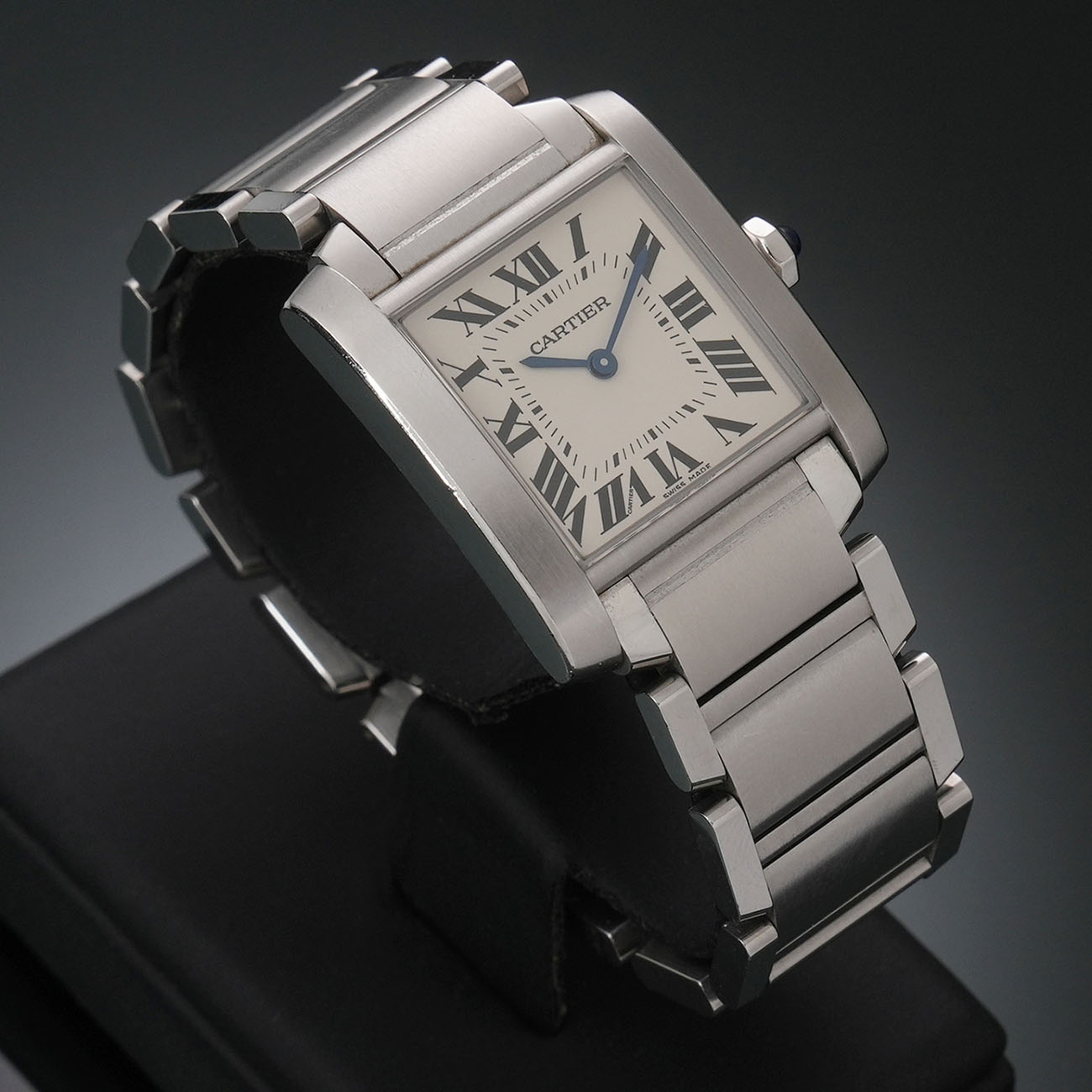 CARTIER(USED)까르띠에 탱크 프랑세즈 미듐 WSTA0005