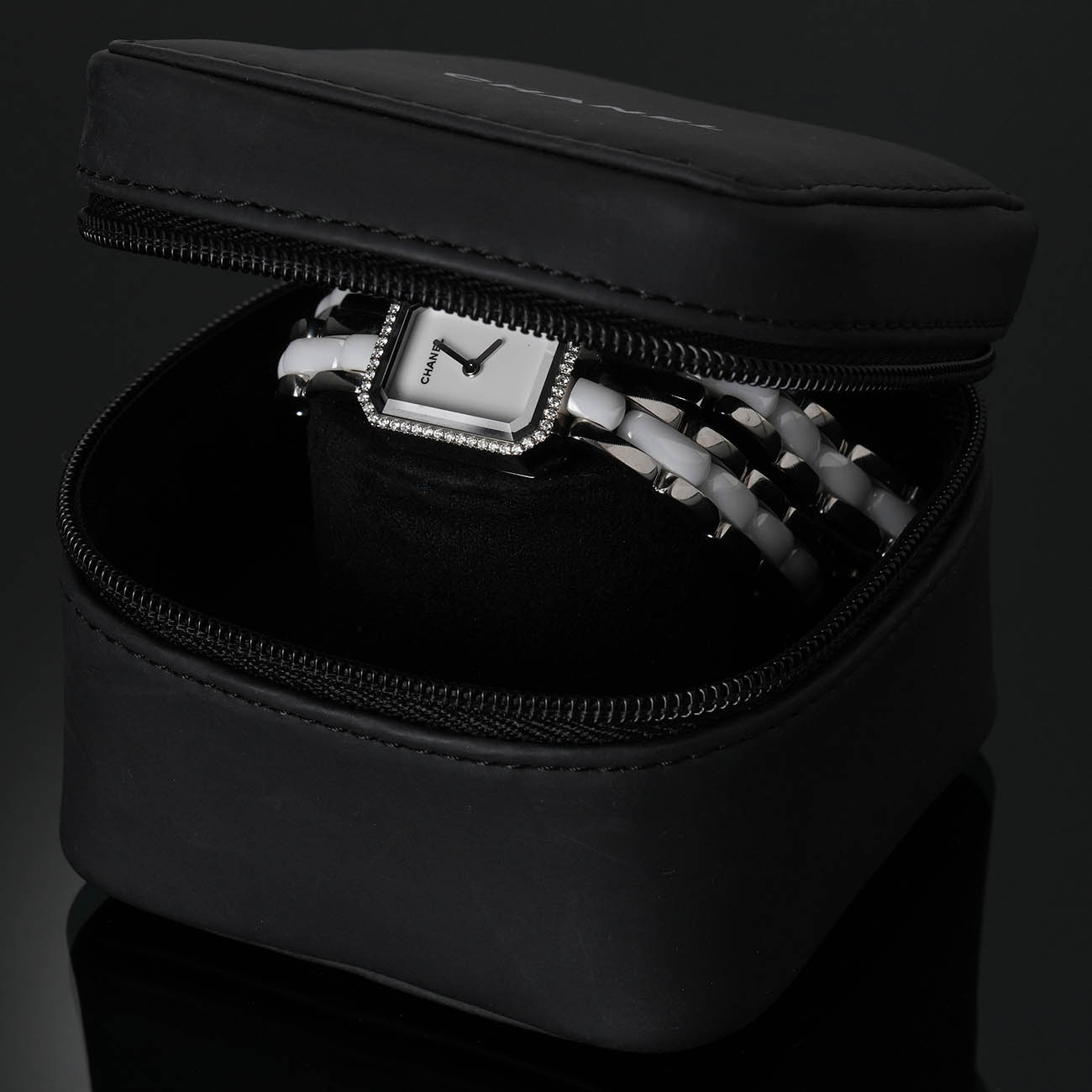 CHANEL(USED)샤넬 프리미에르 다이아 미니 세라믹 워치