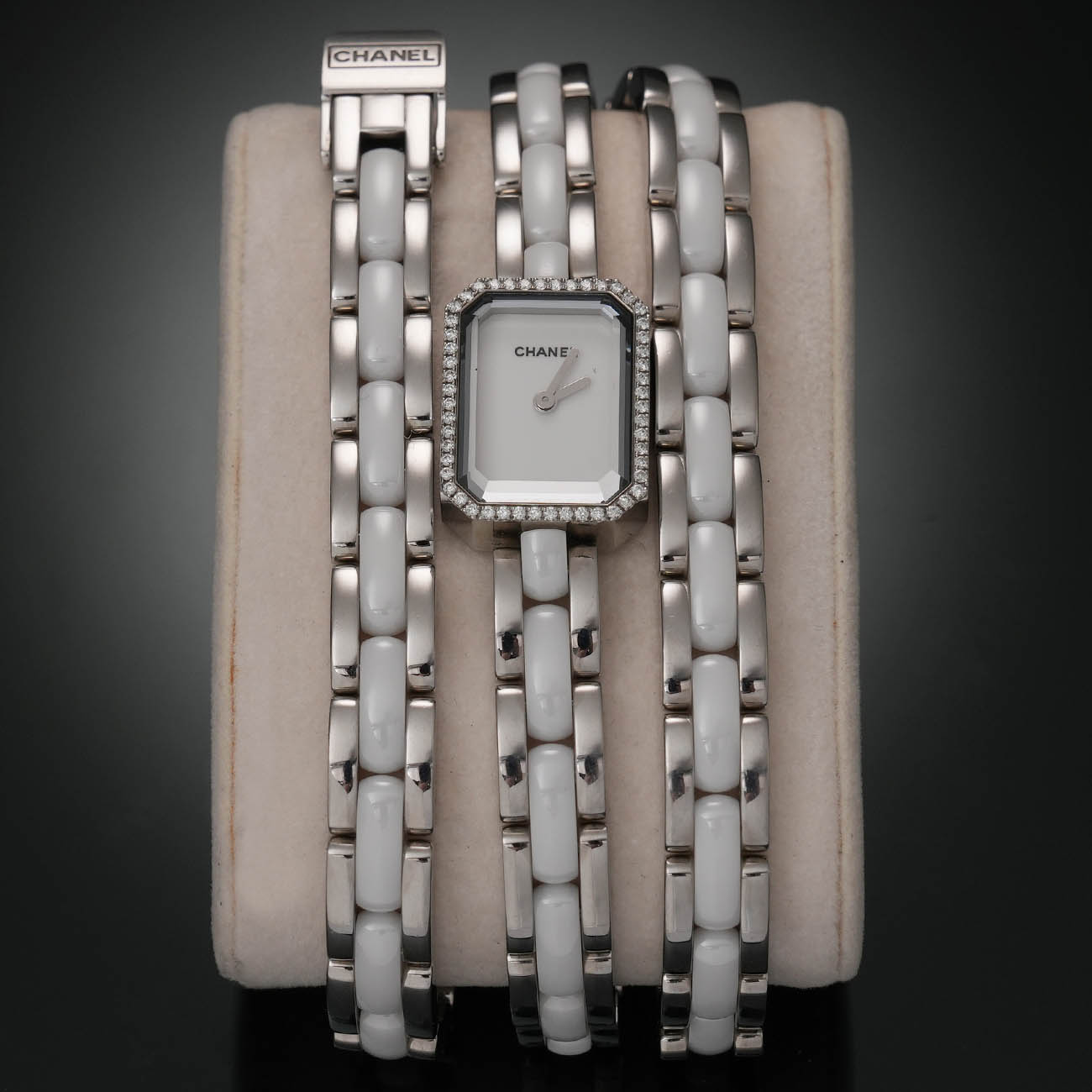 CHANEL(USED)샤넬 프리미에르 다이아 미니 세라믹 워치