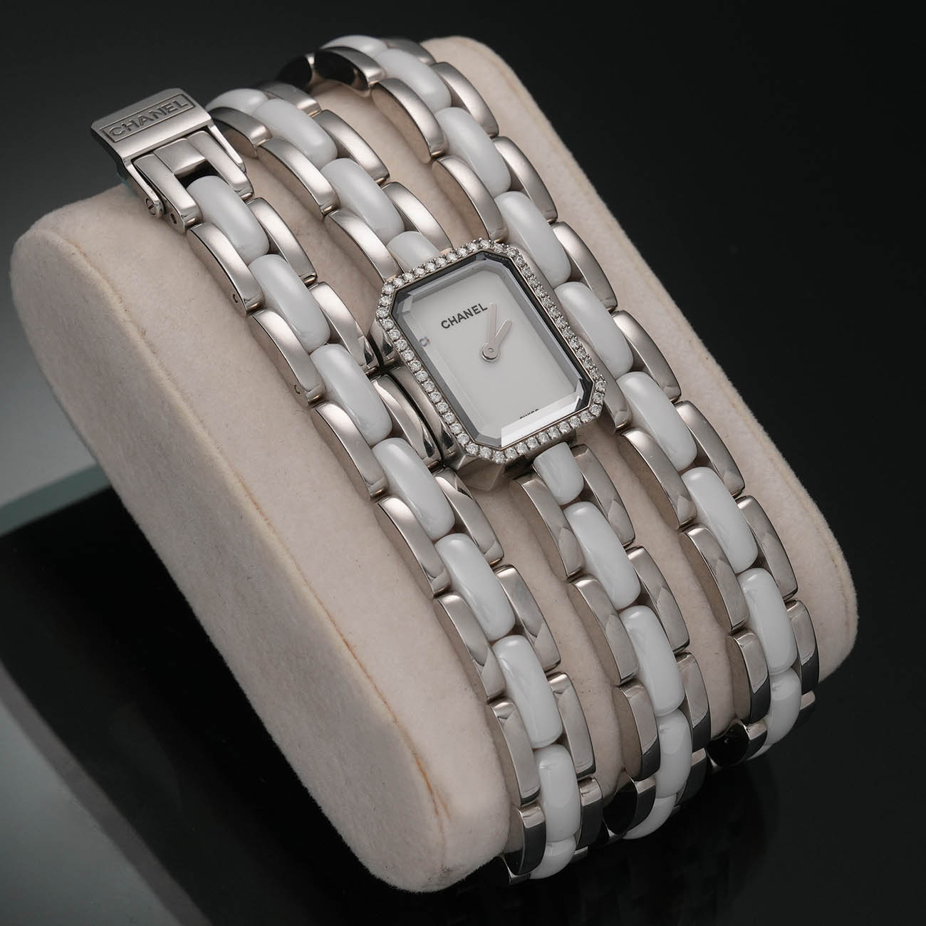 CHANEL(USED)샤넬 프리미에르 다이아 미니 세라믹 워치