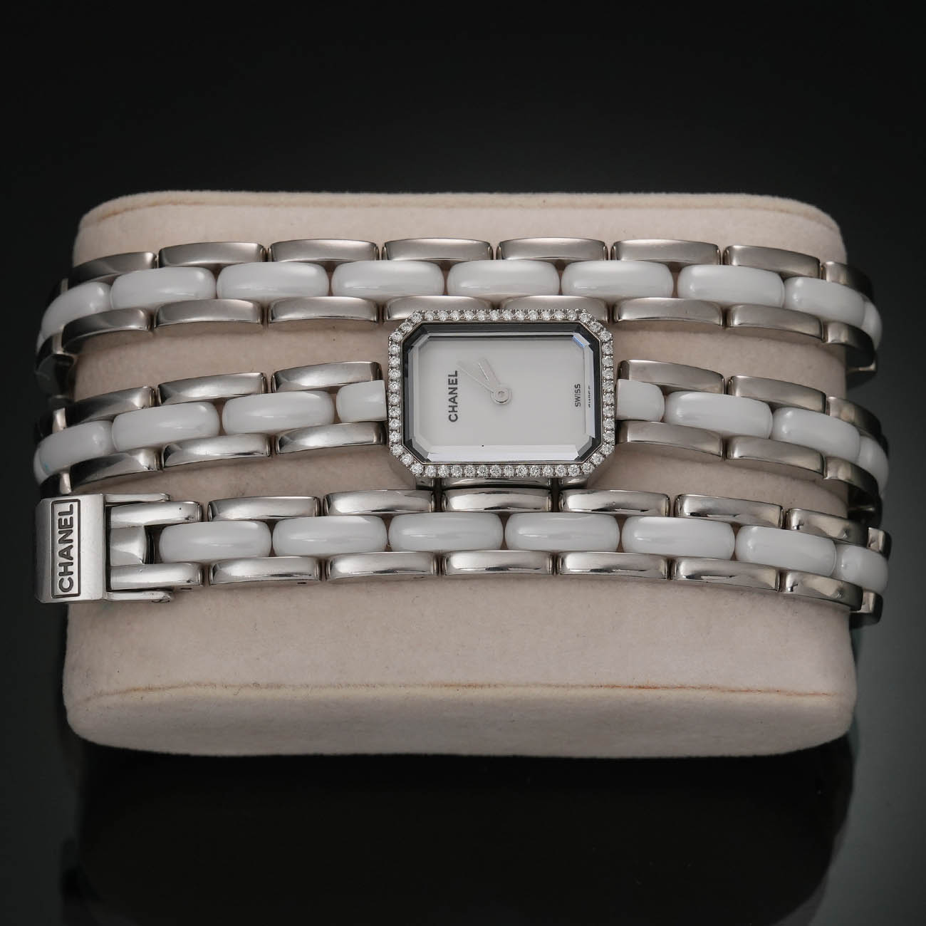 CHANEL(USED)샤넬 프리미에르 다이아 미니 세라믹 워치