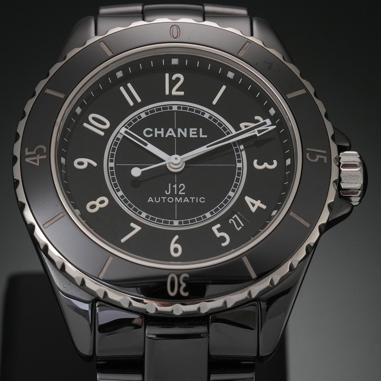CHANEL(USED)샤넬 H5697 블랙세라믹 J12 오토 38MM